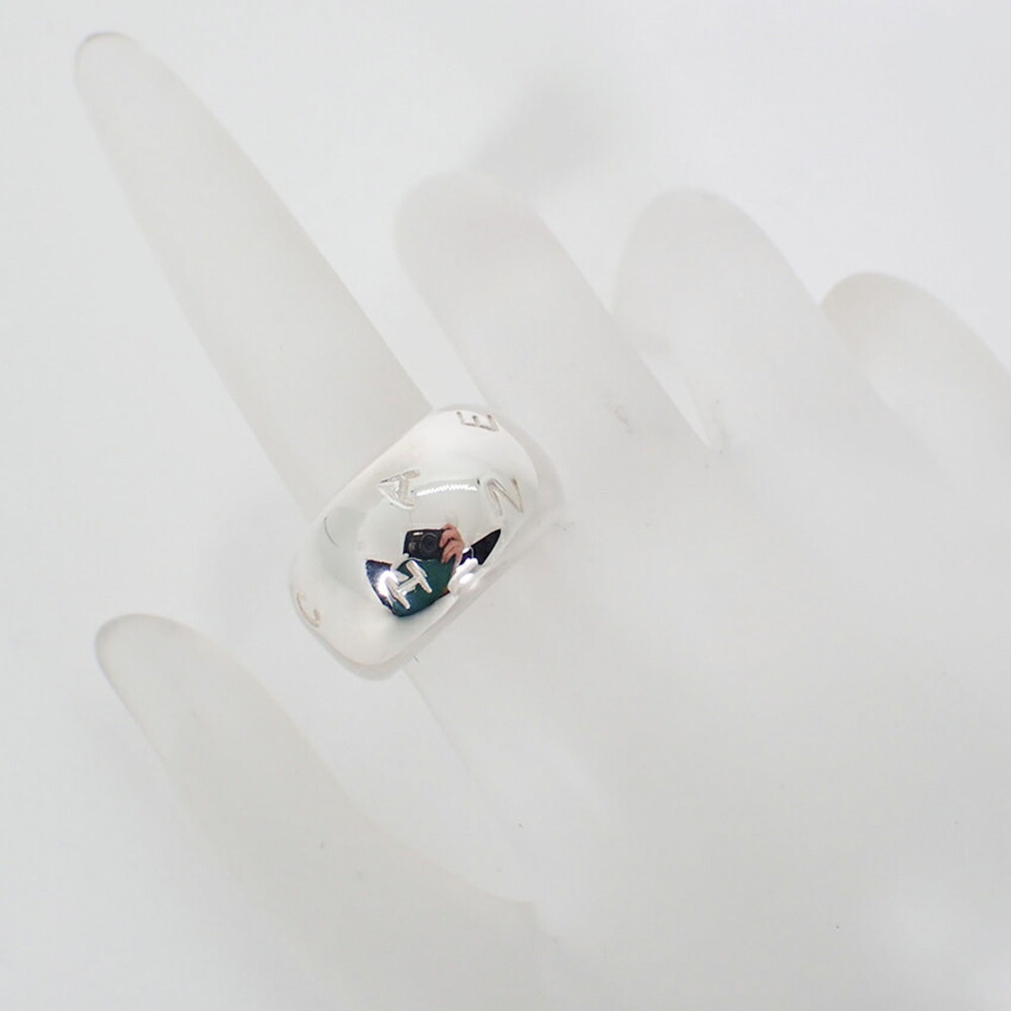 Chanel Sterling Silver 925 Band Ring (Pre-Owned)