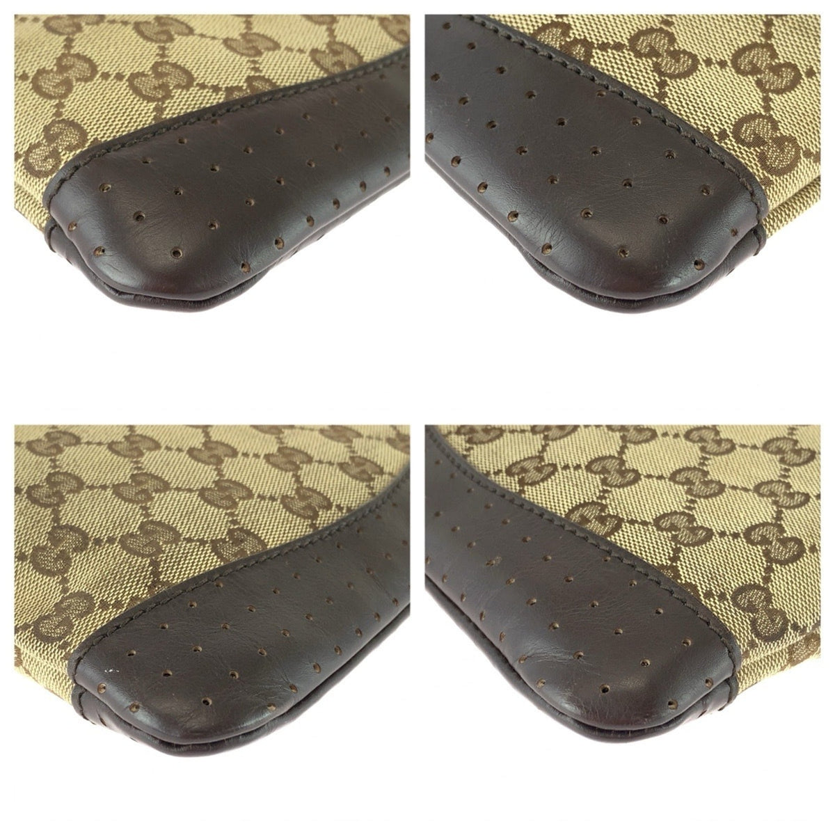 Gucci Brown Gg Canvas Pochette Shoulder Bag (Pre-Owned)