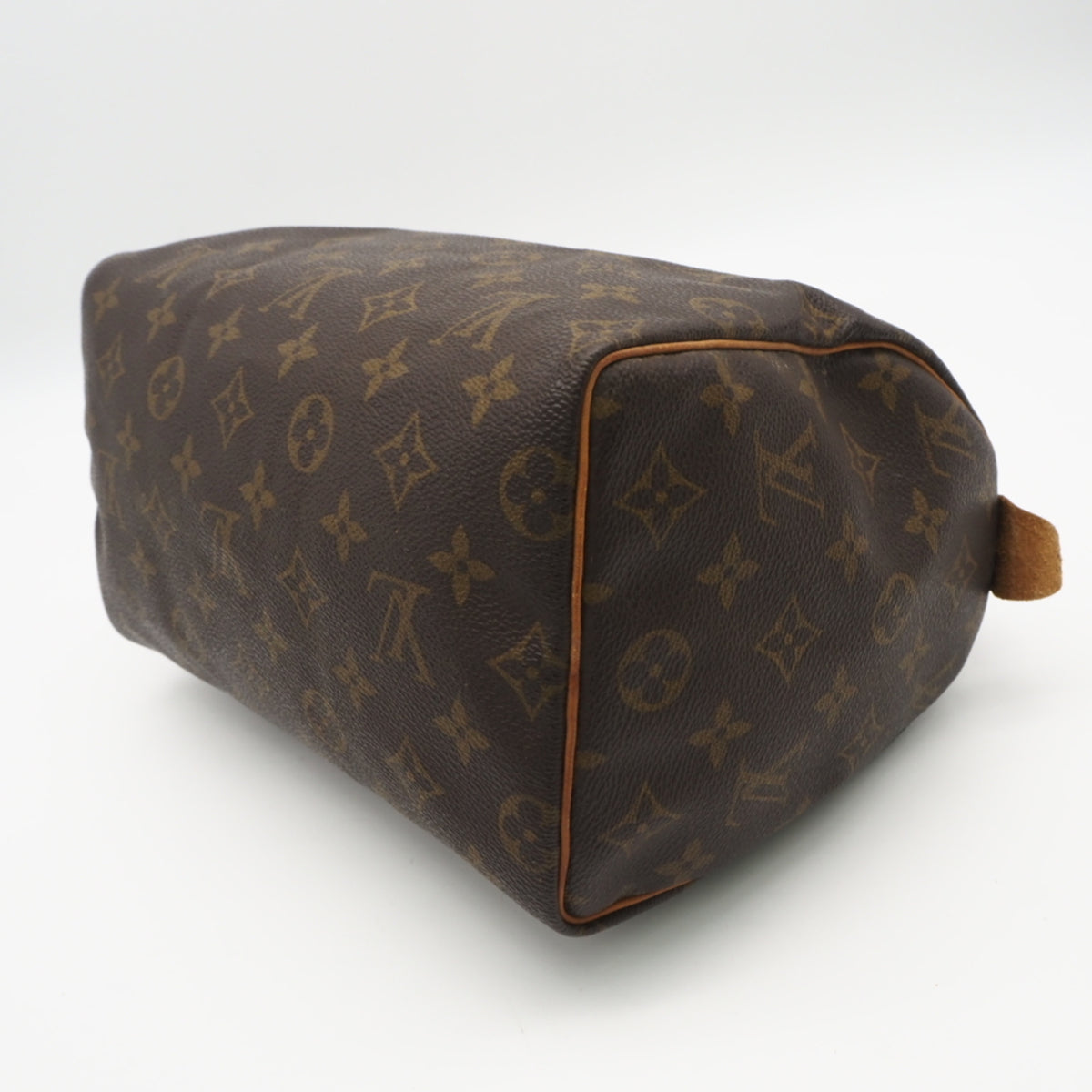 Louis Vuitton Beige Brown Coated Canvas Leather Handbag (Pre-Owned)