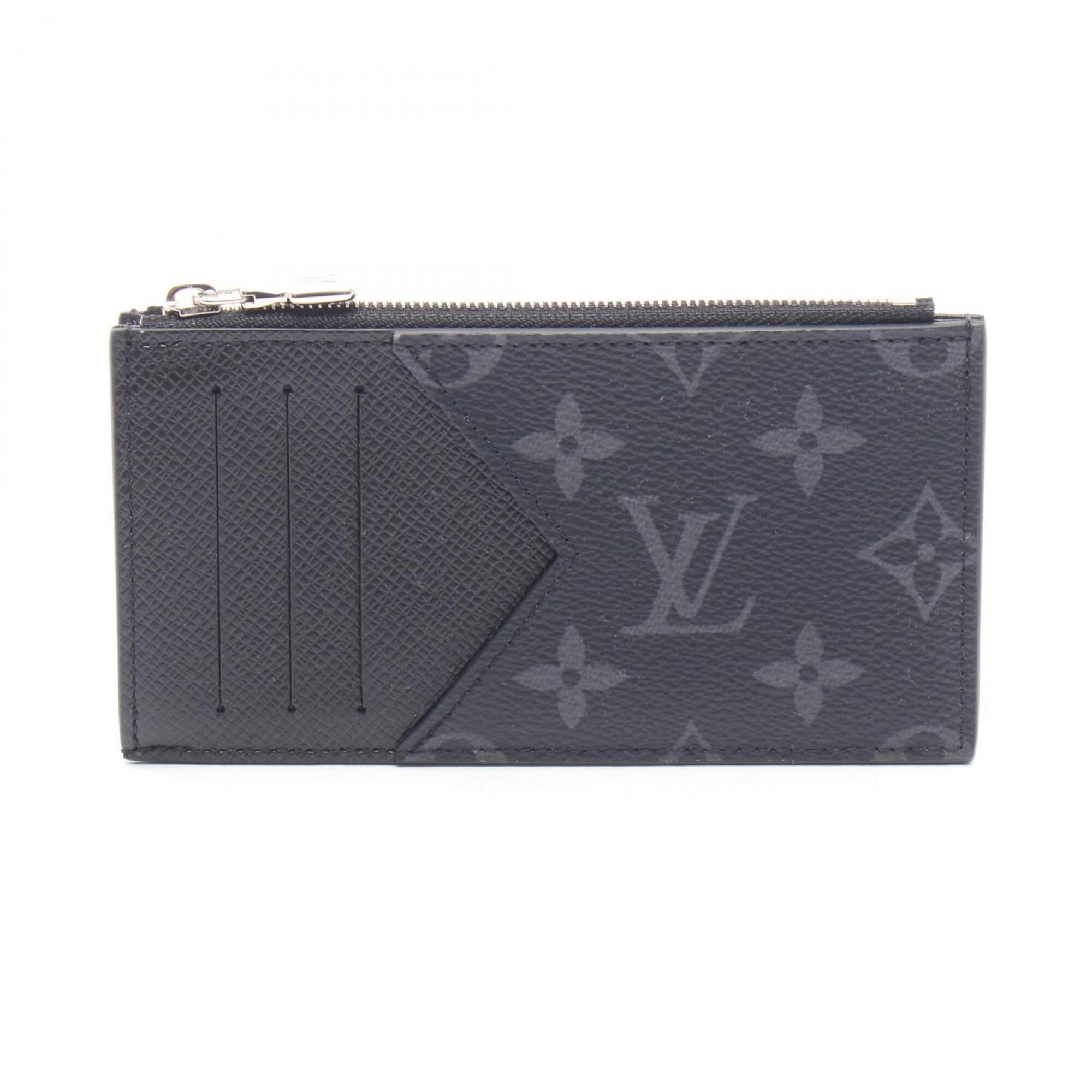Louis Vuitton Black Monogram Eclipse Coated Canvas Leather Coin Purse/Coin Case (Pre-Owned)