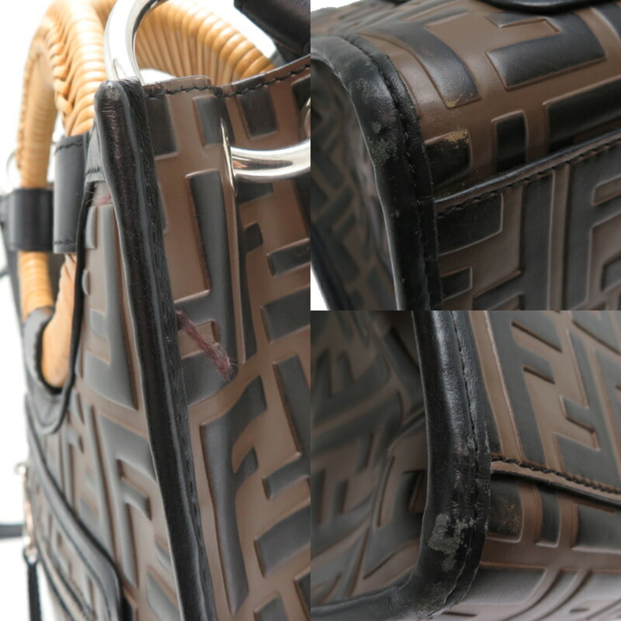 Fendi Brown Leather Handbag (Pre-Owned)