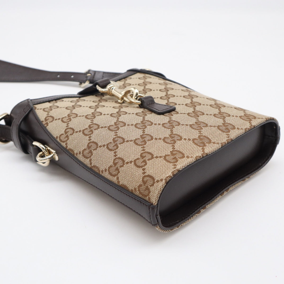 Gucci Gg Canvas Beige Brown Multi-Color Gg Canvas Shoulder Bag (Pre-Owned)