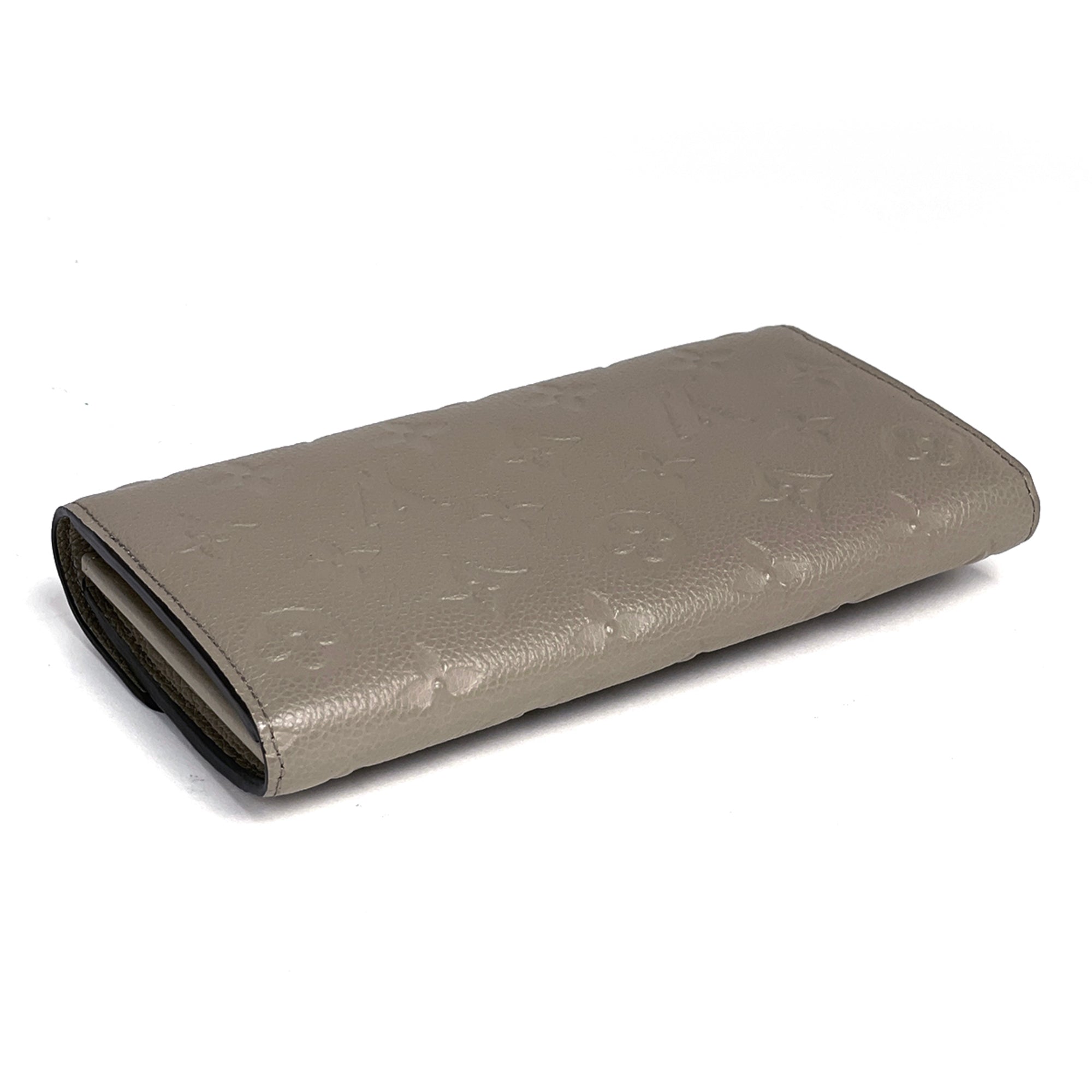 Louis Vuitton Gray Monogram Empreinte Long Wallet (Bi-Fold) (Pre-Owned)