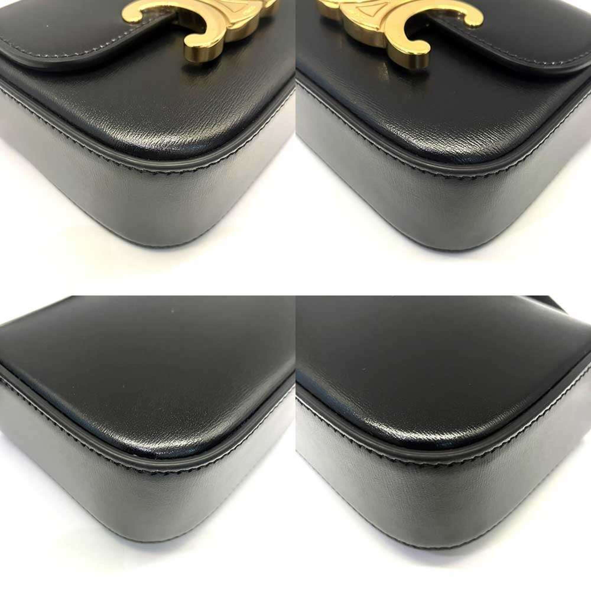 Celine Black Leather Shoulder Bag (Pre-Owned)