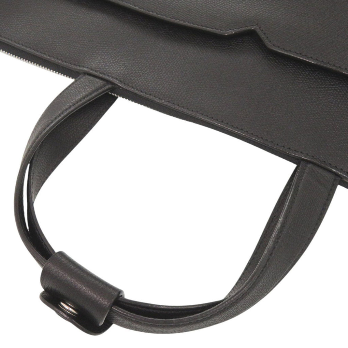Valextra Black Leather Tote Bag (Pre-Owned)
