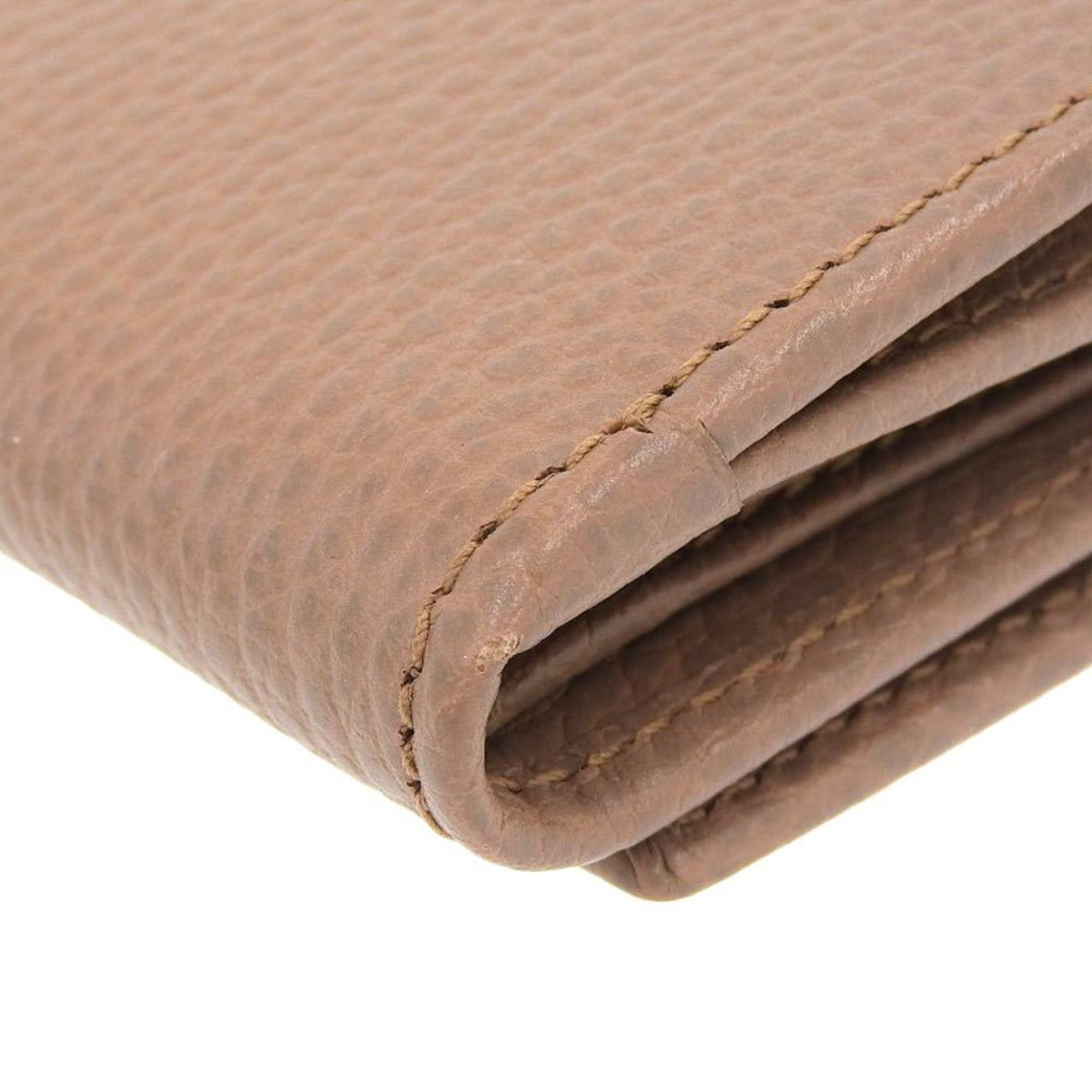 Gucci Beige Leather Coin Purse/Coin Case (Pre-Owned)