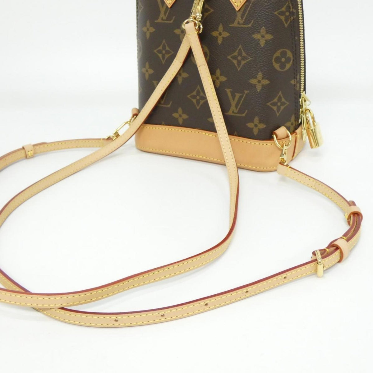 Louis Vuitton Marron Coated Canvas Backpack (Pre-Owned)