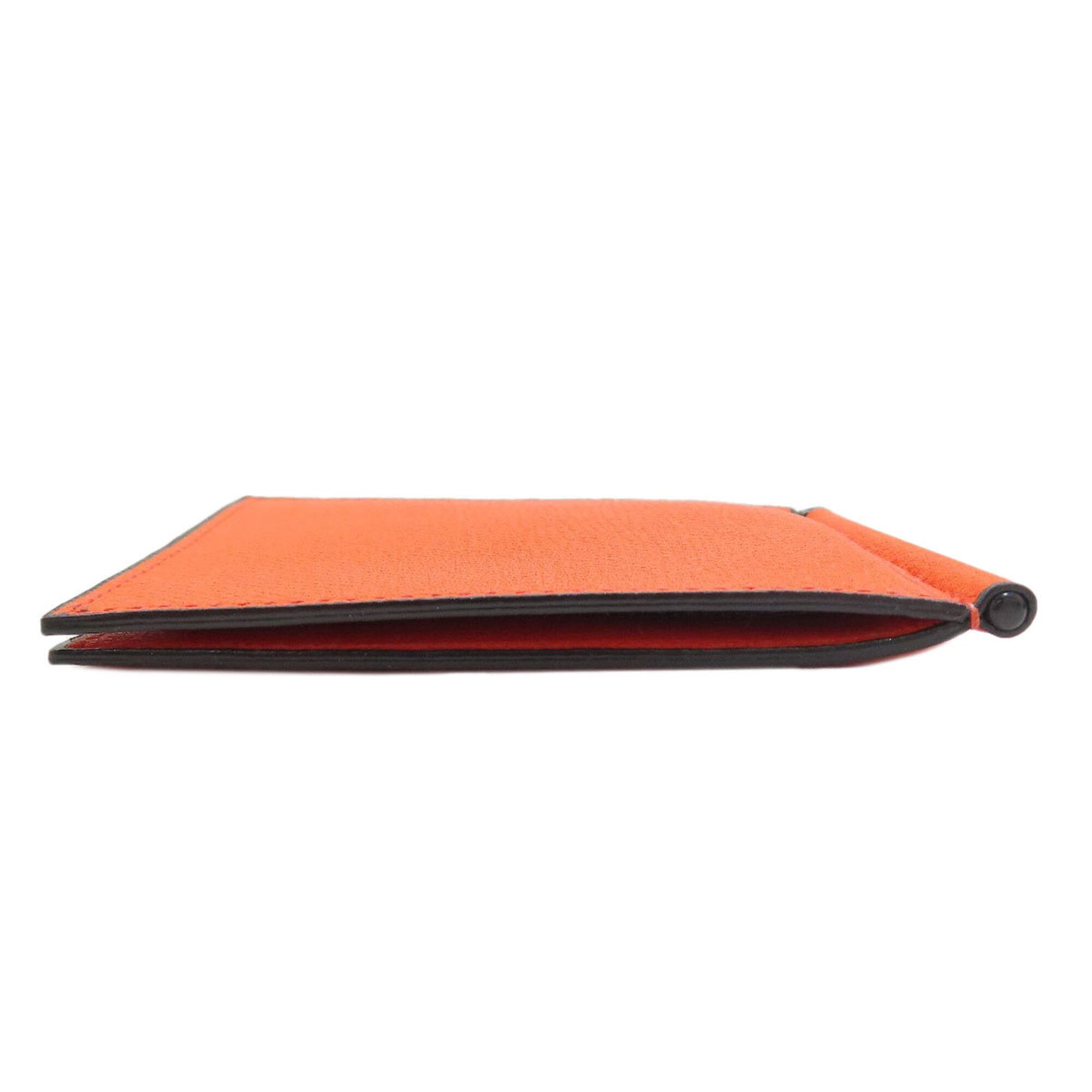 Valextra Orange Leather Money Clip (Pre-Owned)