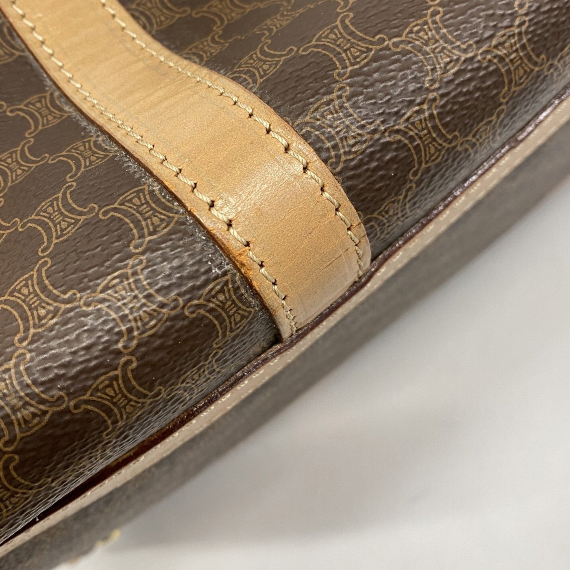 Celine Brown Pvc Handbag (Pre-Owned)