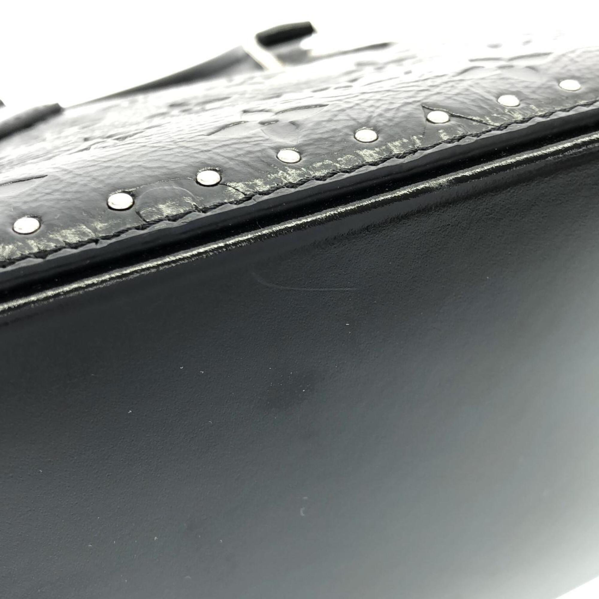 Louis Vuitton Black Leather Handbag (Pre-Owned)