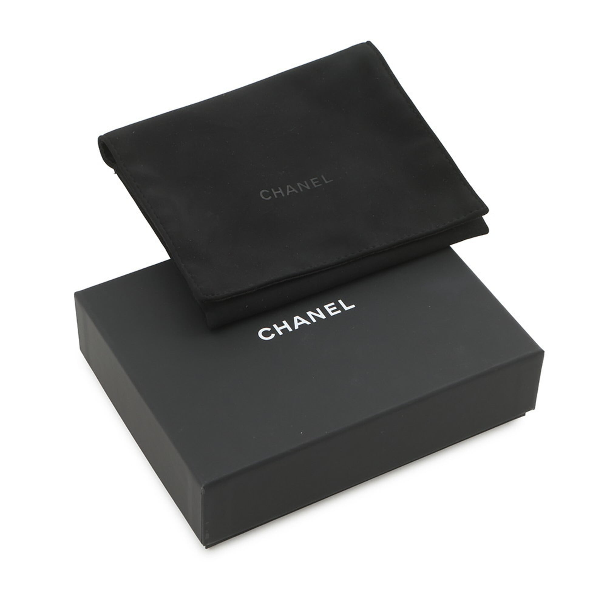 Chanel Light Pink Grained Calfskin Chain/Shoulder Wallet (Pre-Owned)