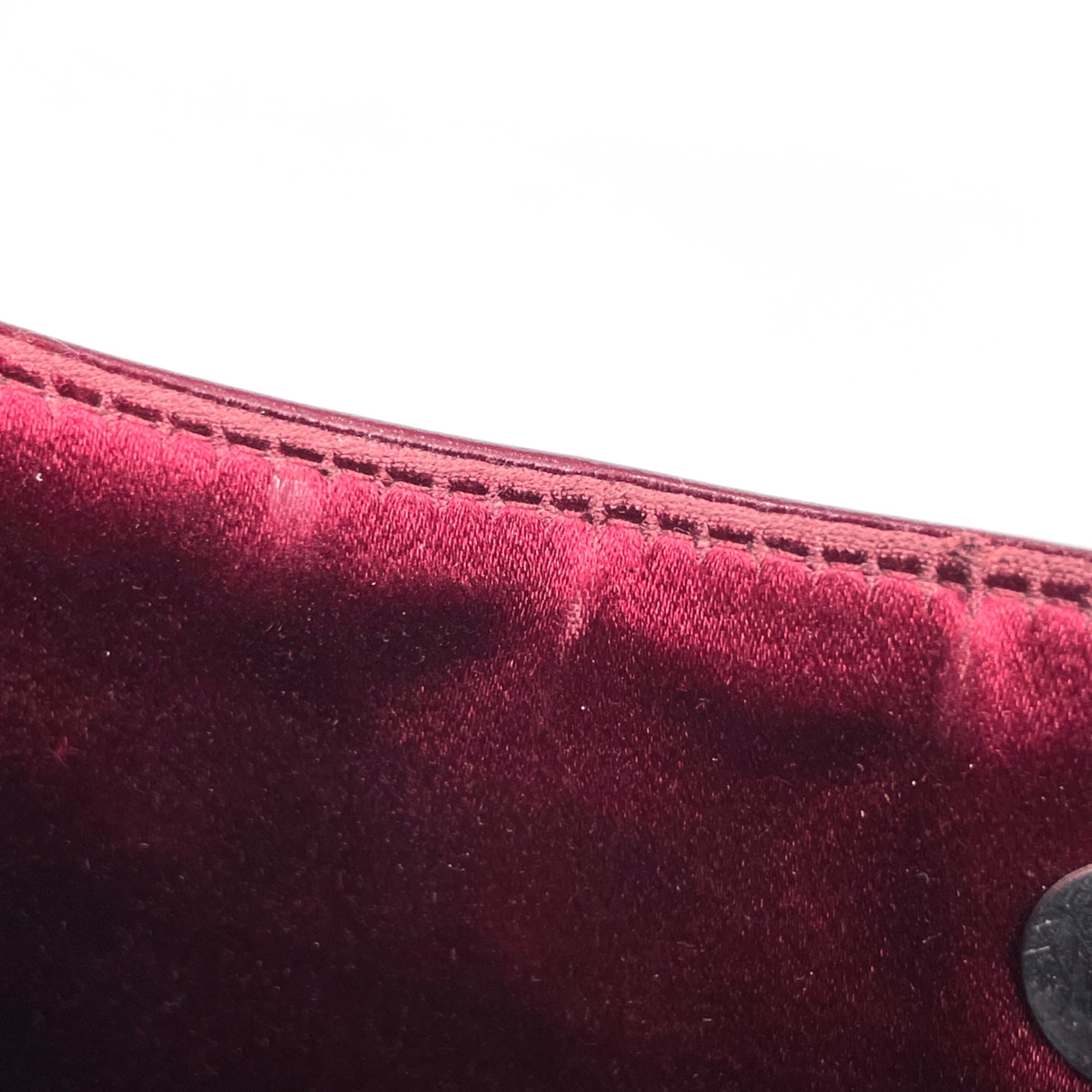Prada Bordeaux Leather Shoulder Bag (Pre-Owned)