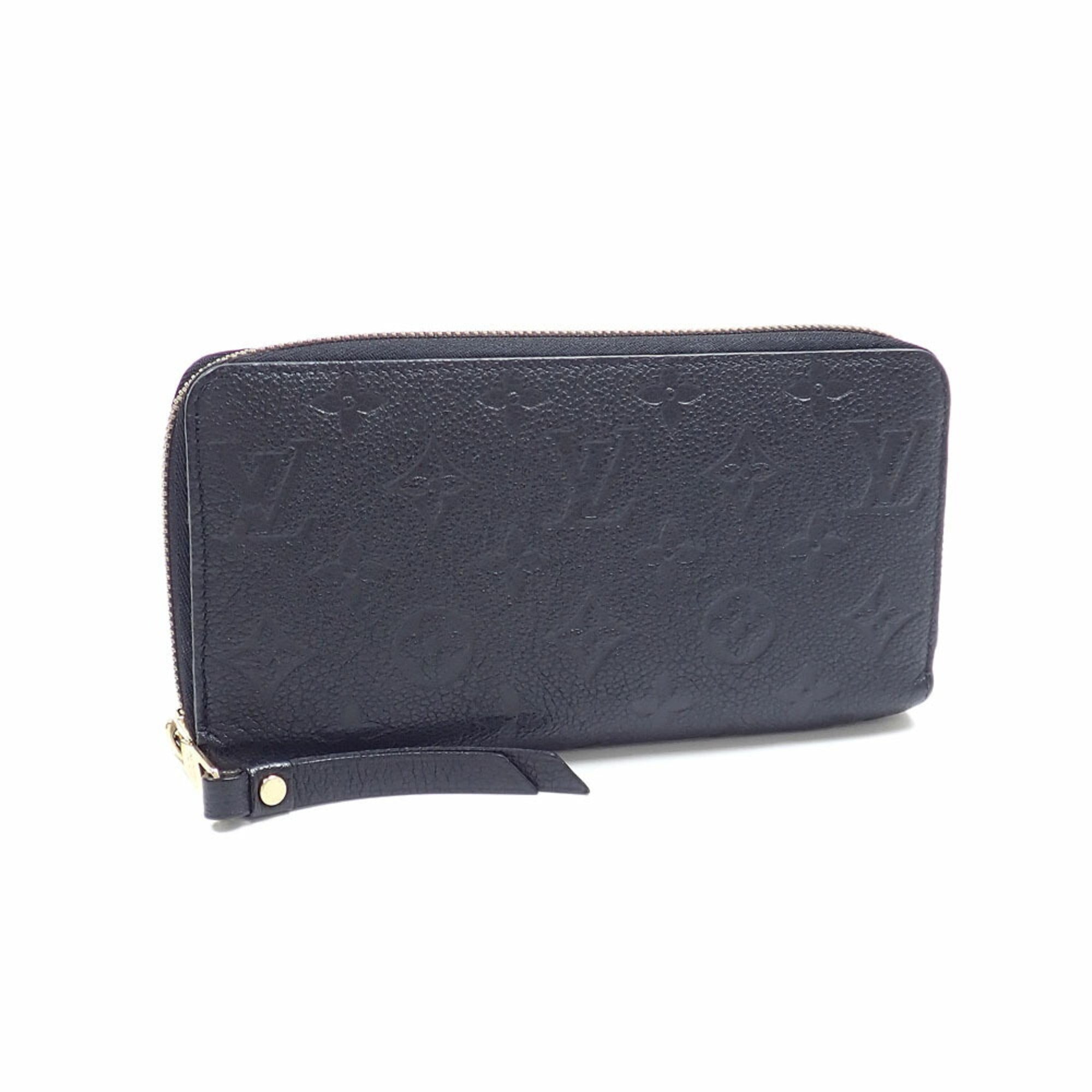 Louis Vuitton Black Noir Monogram Empreinte Long Wallet (Bi-Fold) (Pre-Owned)