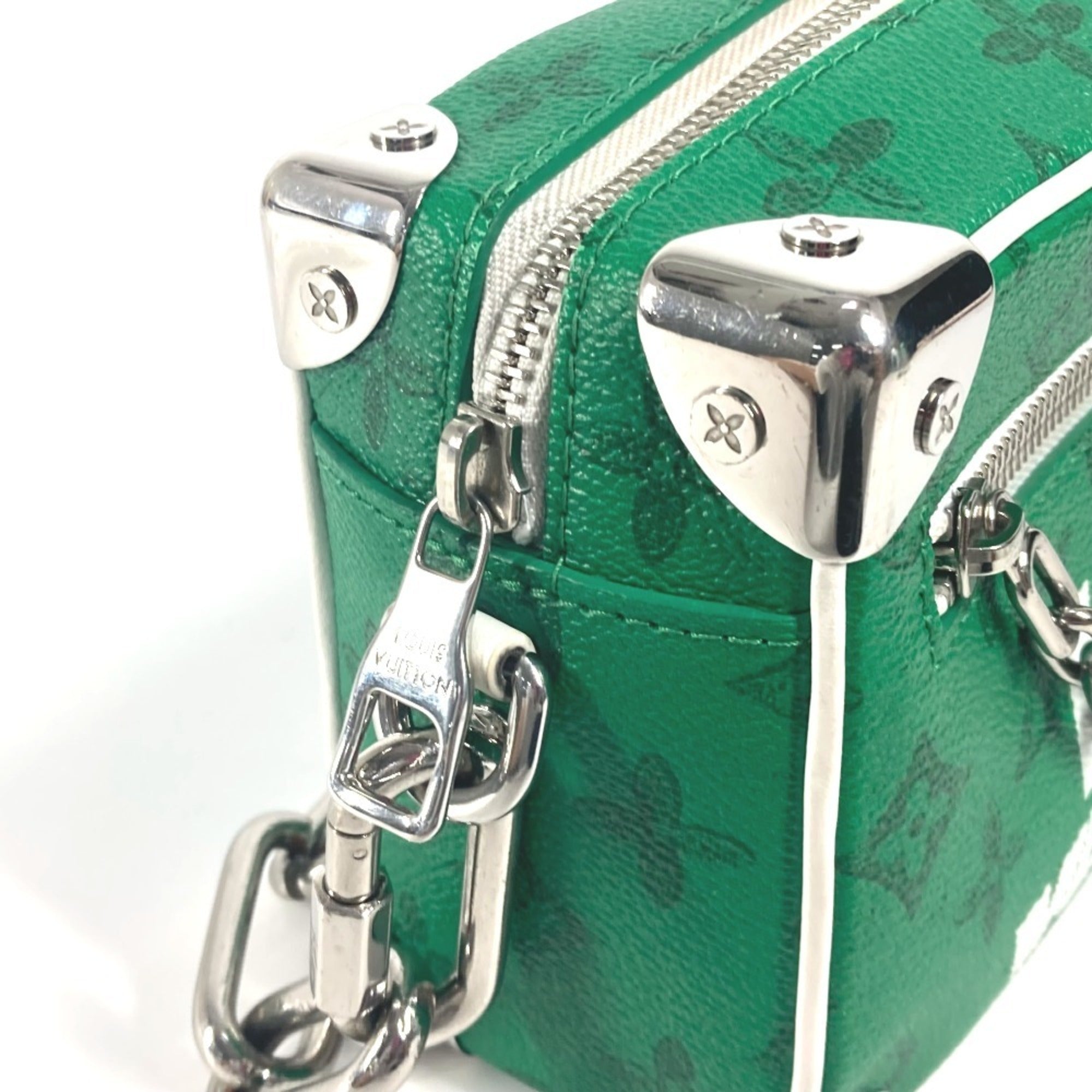 Louis Vuitton Monogram Green Monogram Pochette Shoulder Bag (Pre-Owned)