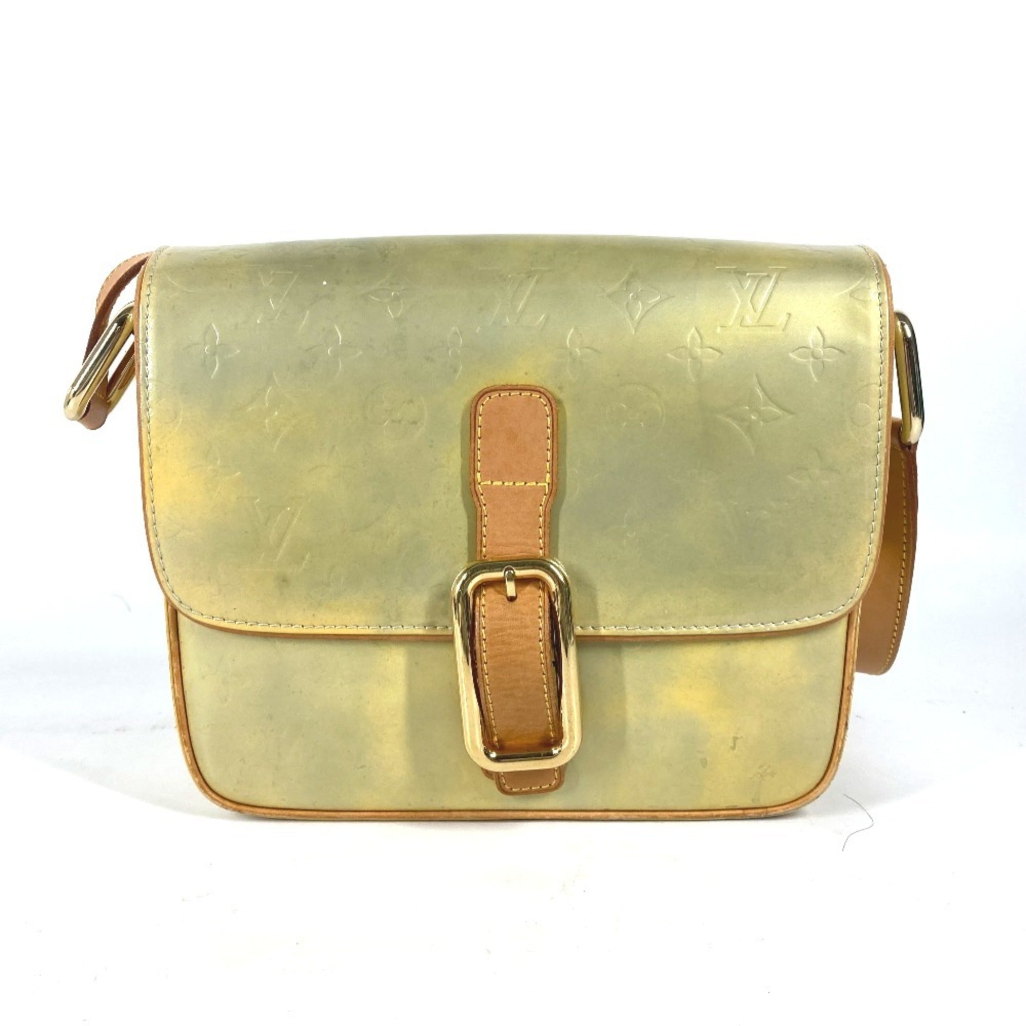 Louis Vuitton Gray Gris Monogram Vernis Shoulder Bag (Pre-Owned)
