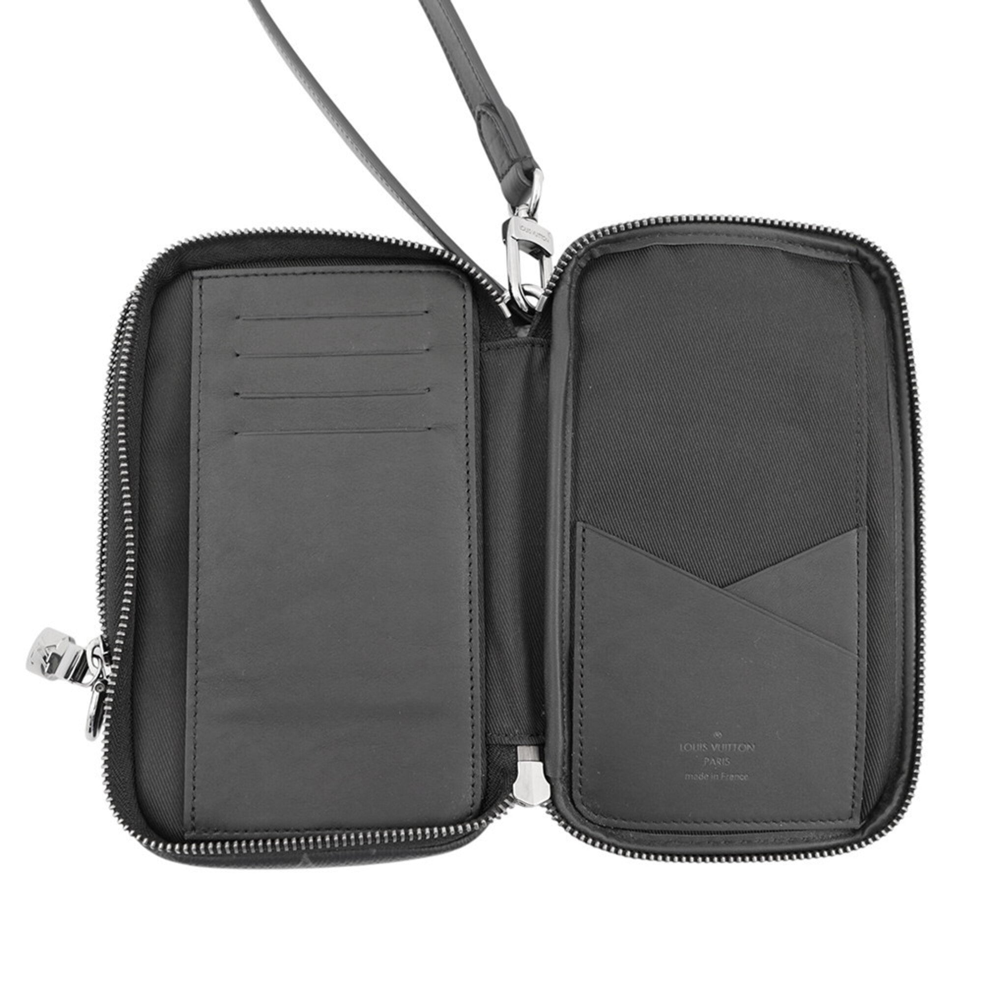 Louis Vuitton Monogram Eclipse Black Noir Monogram Eclipse Pouch Shoulder Bag (Pre-Owned)