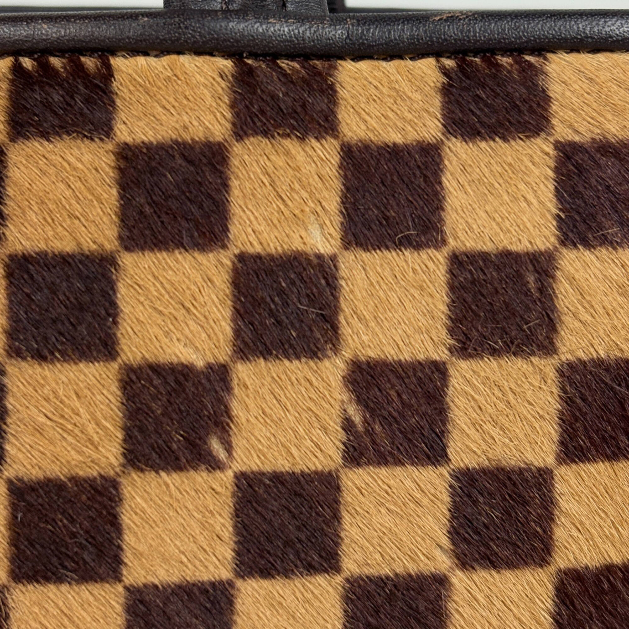 Louis Vuitton Damier Sauvage Brown Leather Handbag (Pre-Owned)