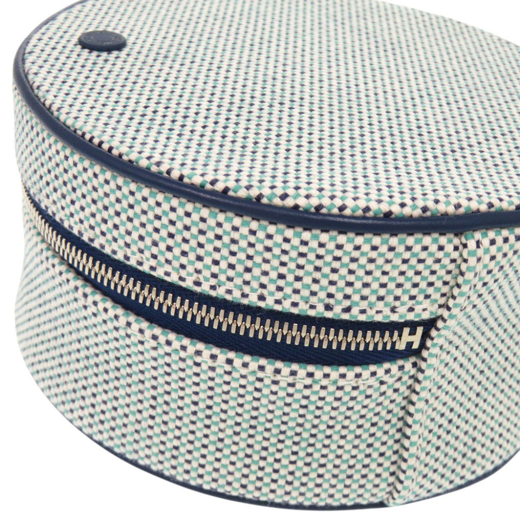 Hermes Blue Cotton Pouch (Pre-Owned)
