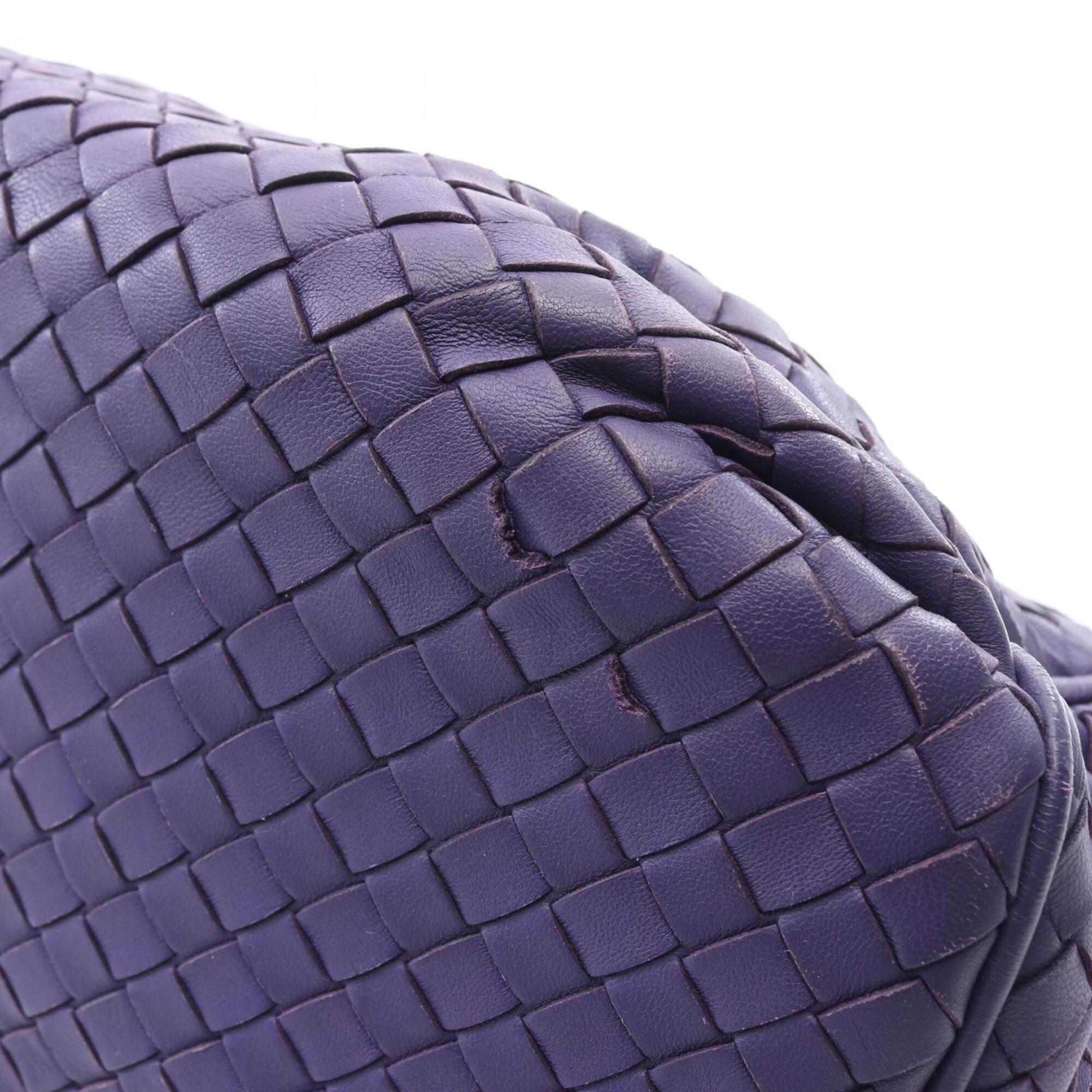 Bottega Veneta Purple Intrecciato Shoulder Bag (Pre-Owned)