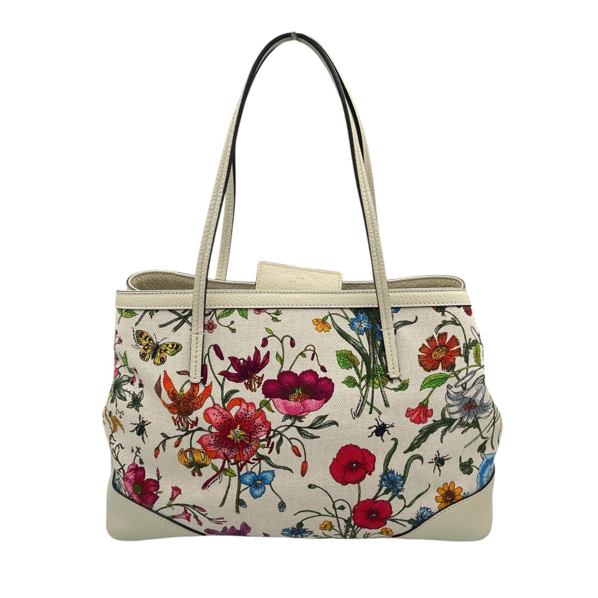 Gucci Multi-Color Leather Handbag Tote Bag (Pre-Owned)