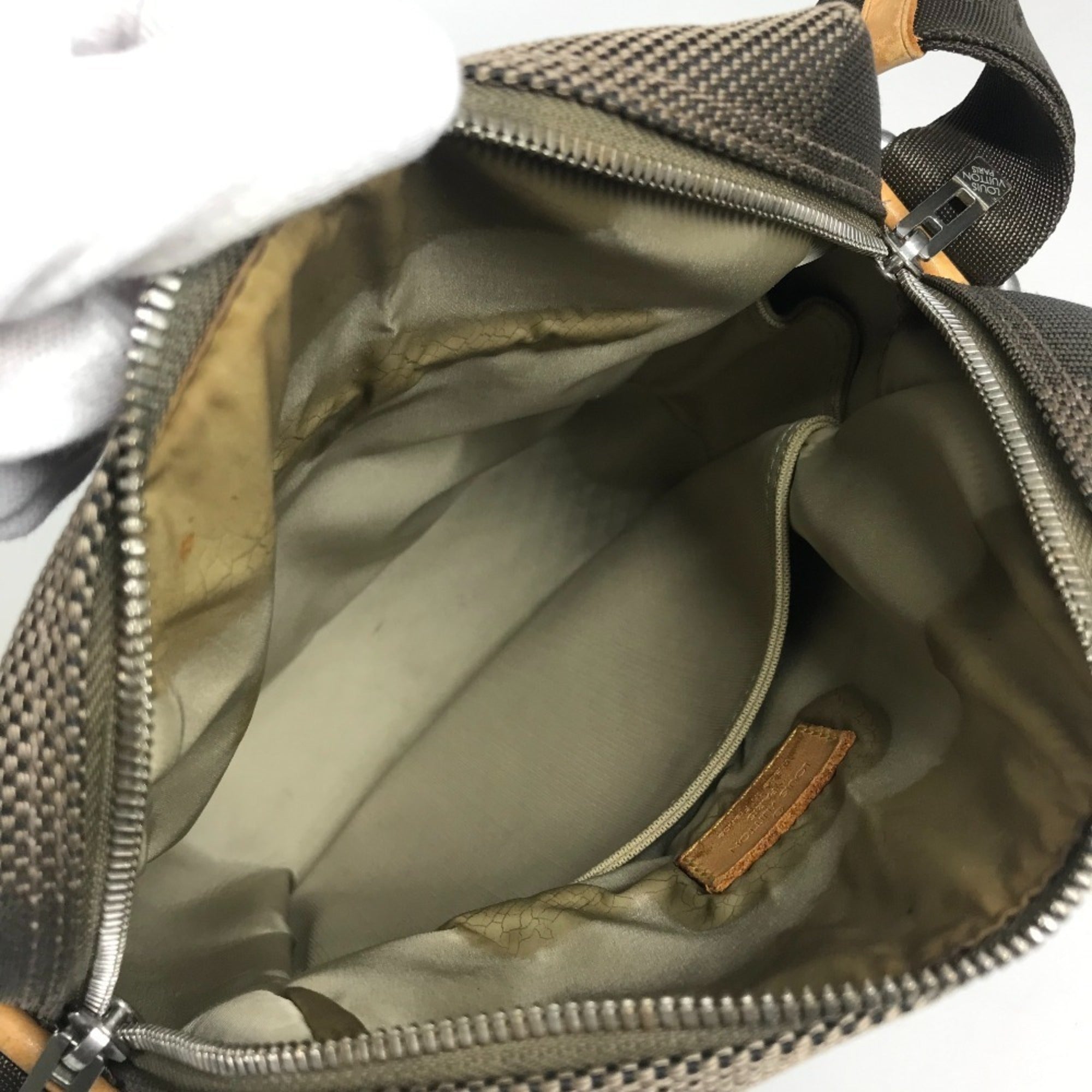 Louis Vuitton Earth Khaki Damier Geant Pochette Shoulder Bag Sling Bag (Pre-Owned)