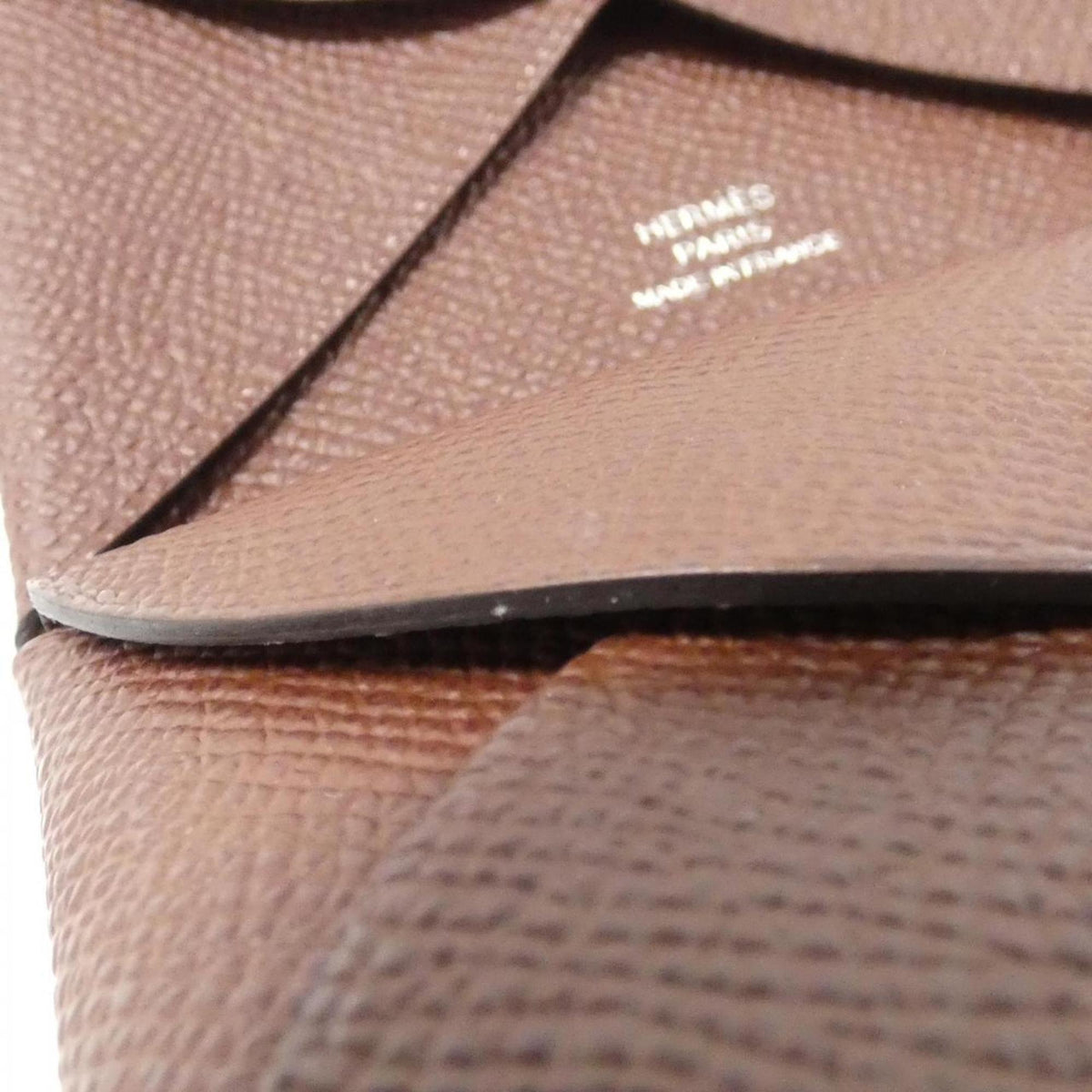 Hermes Brown Epsom Leather Coin Purse/Coin Case (Pre-Owned)