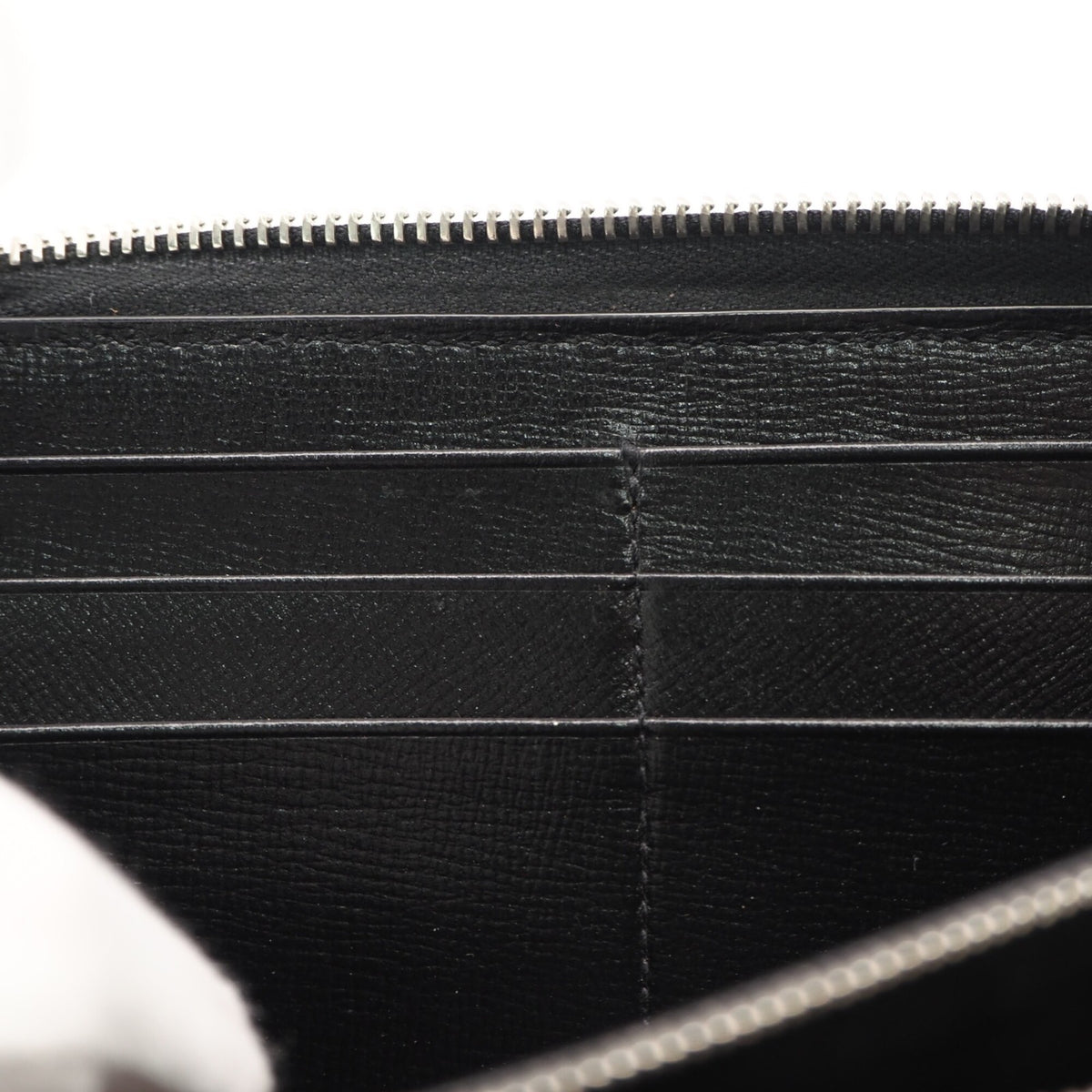 Gucci Gg Supreme Black Gray Coated Canvas Leather Long Wallet (Bi-Fold) (Pre-Owned)