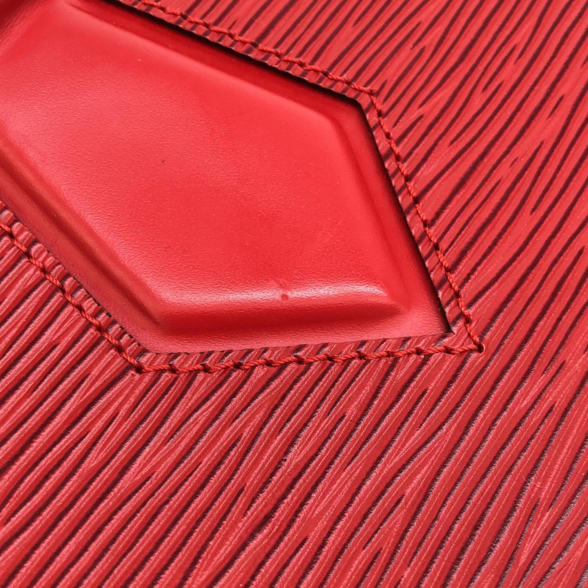 Louis Vuitton Red Color Leather Handbag (Pre-Owned)