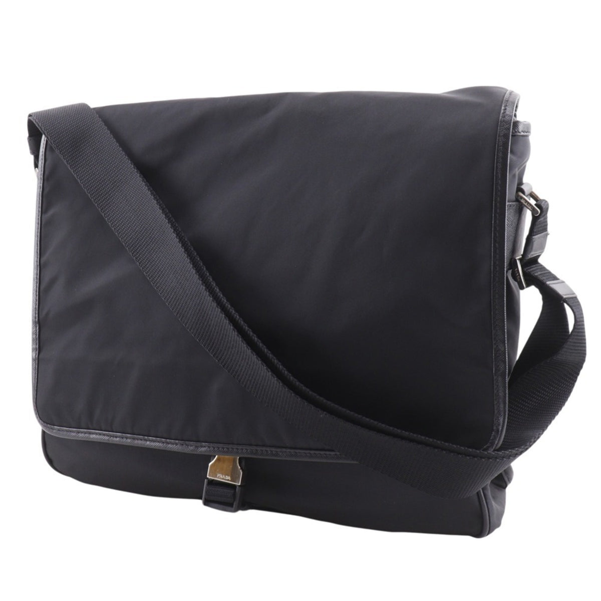 Prada Black Nero Nylon Shoulder Bag (Pre-Owned)