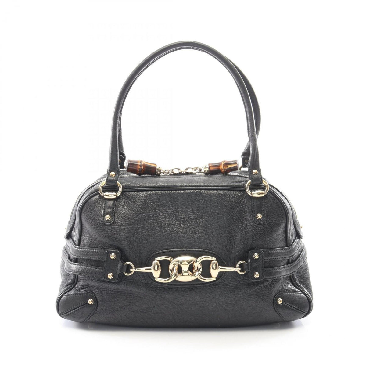 Gucci Black Leather Handbag (Pre-Owned)
