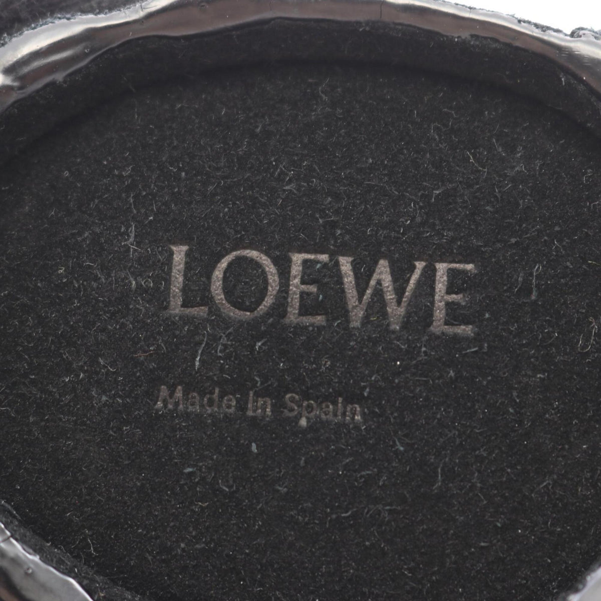 Loewe Black Leather Suede Coin Purse/Coin Case (Pre-Owned)