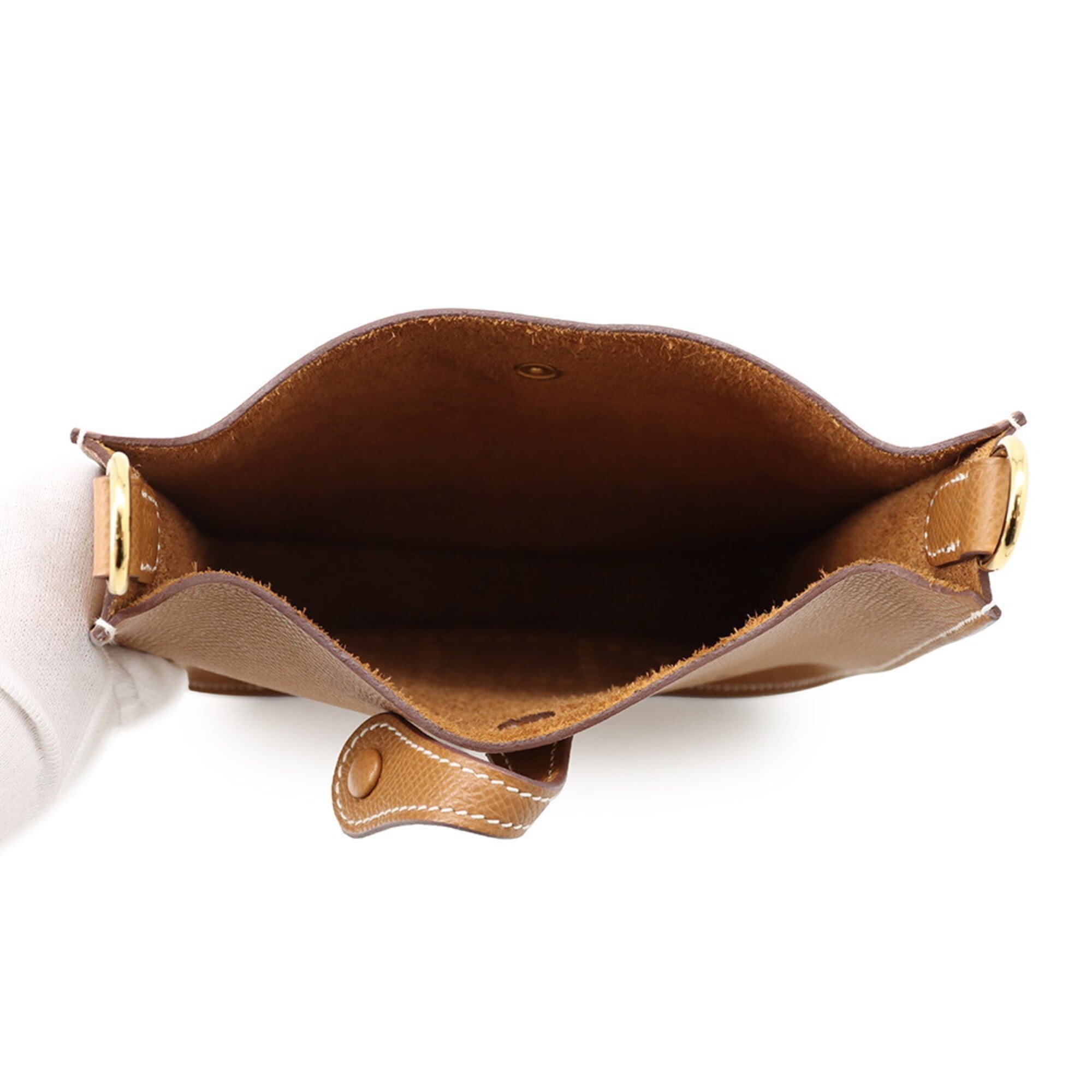 Hermes Gold Epsom Leather Shoulder Bag (Pre-Owned)