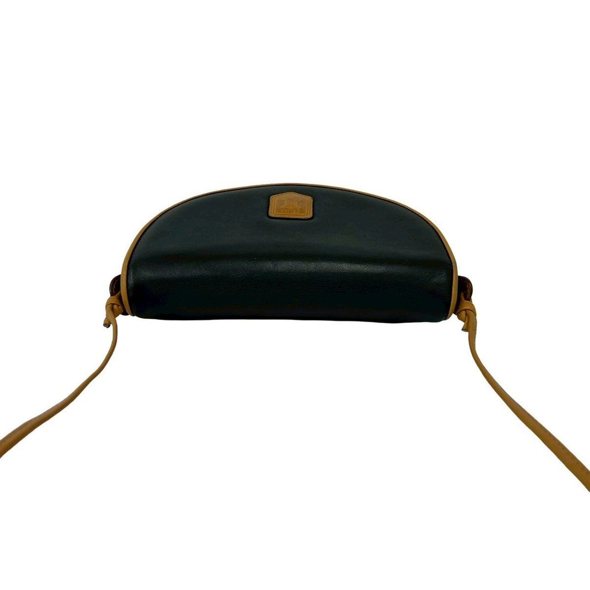 Celine Black Brown Leather Pochette Shoulder Bag (Pre-Owned)
