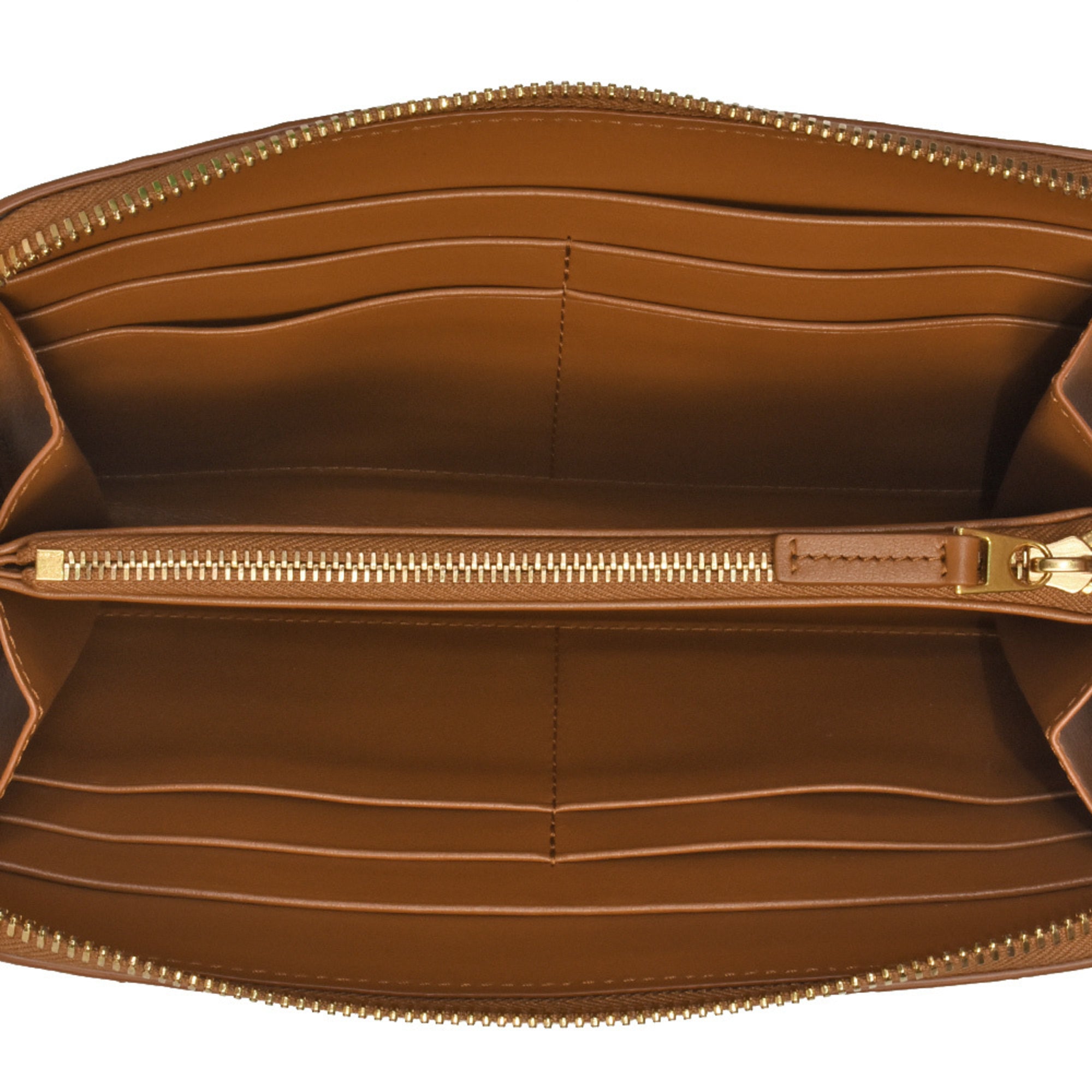 Bottega Veneta Intrecciato Brown Leather Long Wallet (Bi-Fold) (Pre-Owned)