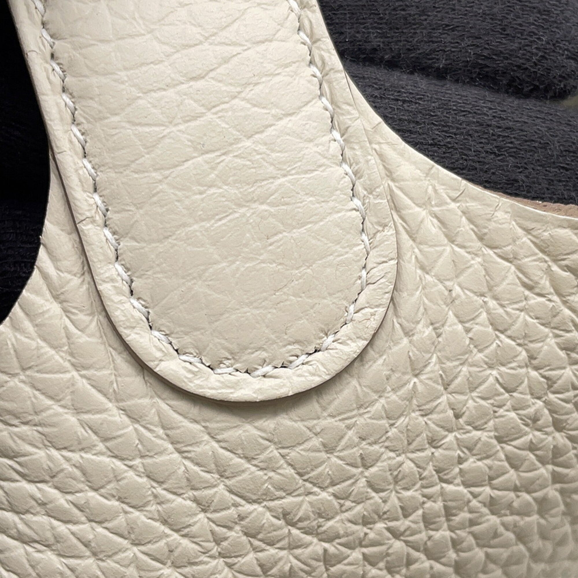 Hermes Picotin Silver Taurillon Clemence Leather Handbag Tote Bag (Pre-Owned)