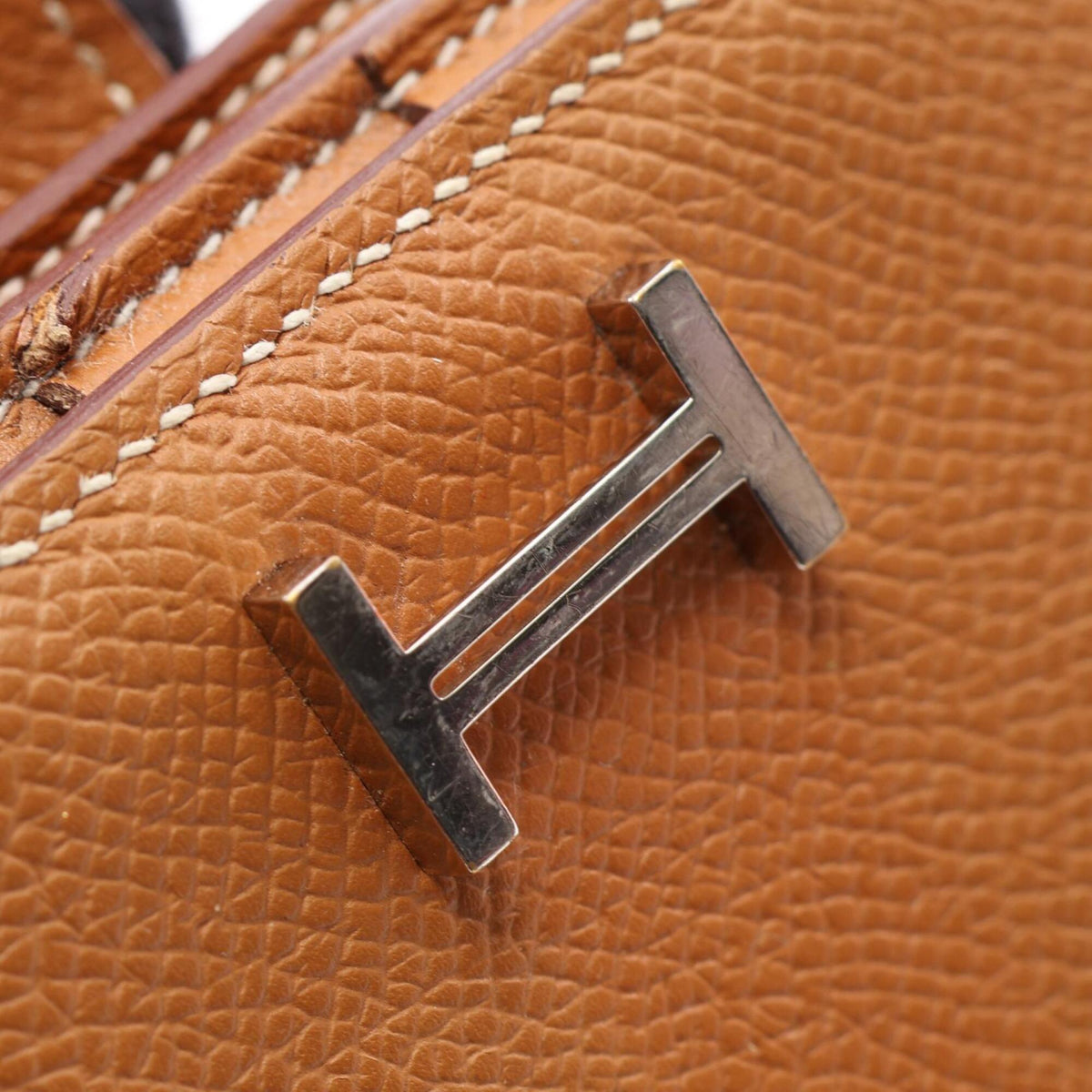 Hermes Brown Epsom Leather Long Wallet (Bi-Fold) (Pre-Owned)