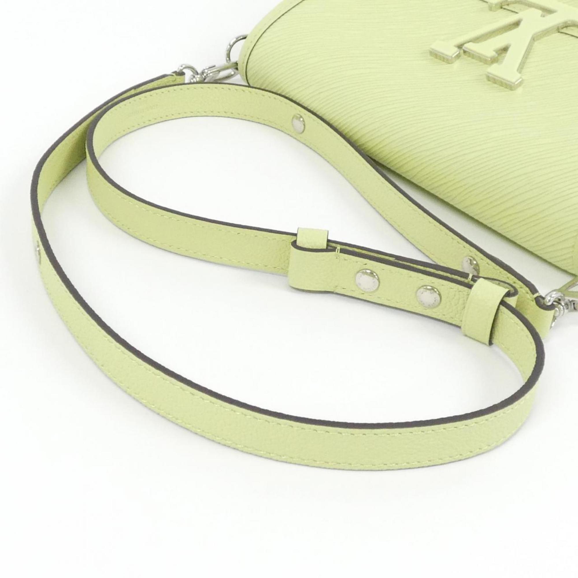 Louis Vuitton Green Leather Shoulder Bag (Pre-Owned)