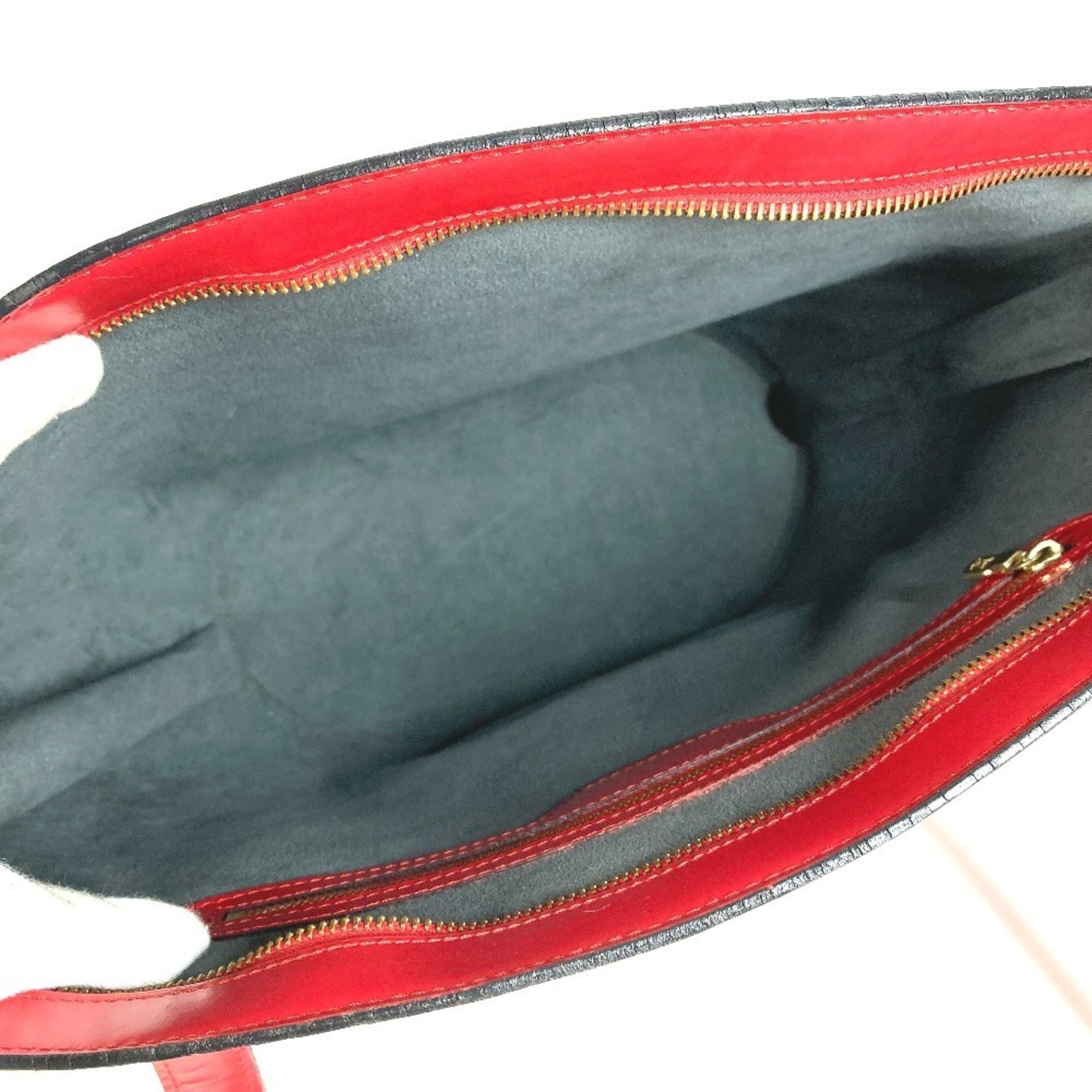 Louis Vuitton Castilian Red Red Color Epi Leather Shoulder Bag (Pre-Owned)