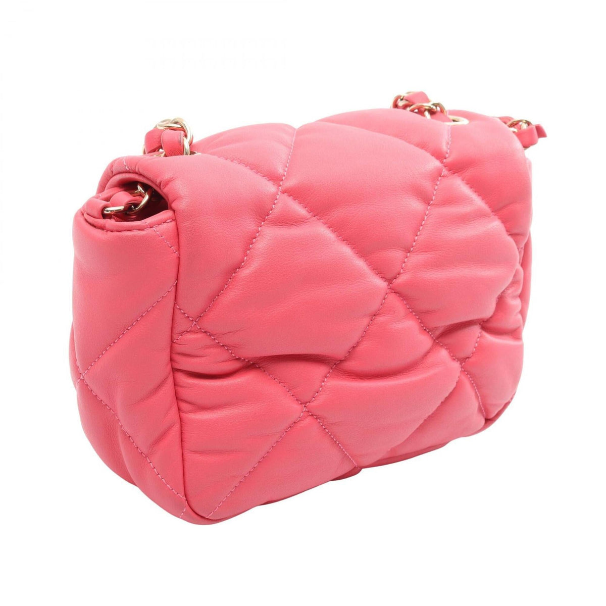 Chanel Pink Leather Handbag Shoulder Bag (Pre-Owned)