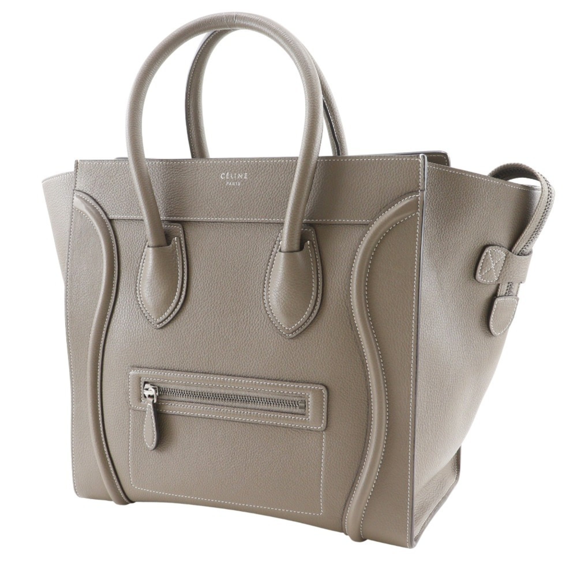 Celine Gray Leather Handbag (Pre-Owned)