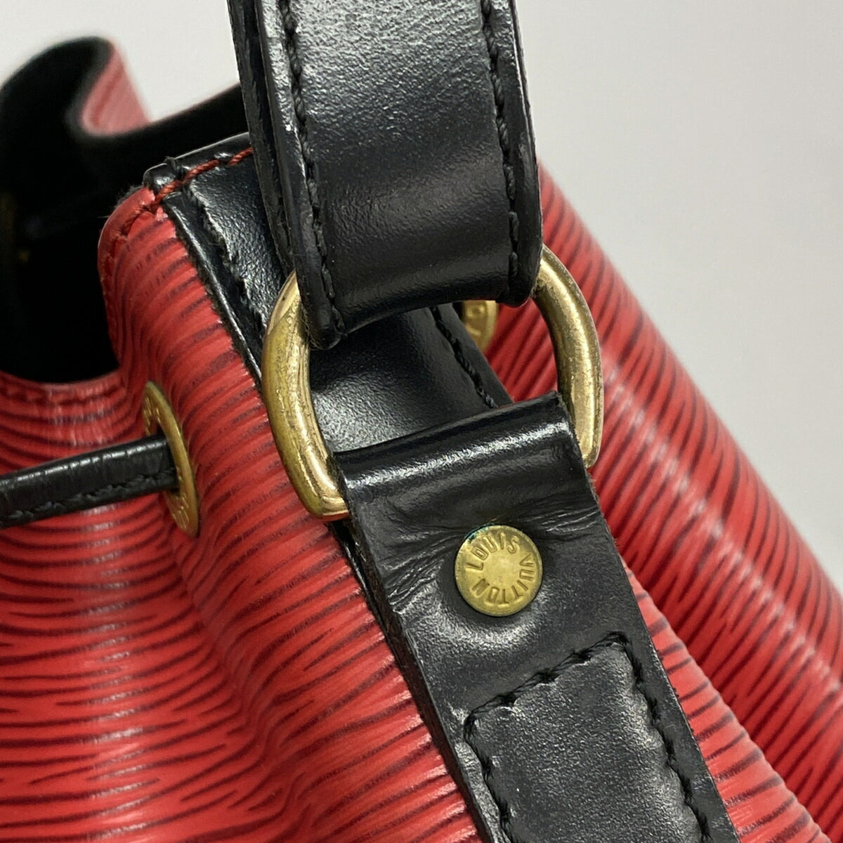 Louis Vuitton Castilian Red Noir Shoulder Bag (Pre-Owned)