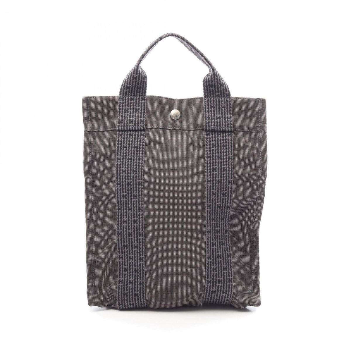 Hermes Gray Nylon Canvas Backpack Handbag (Pre-Owned)