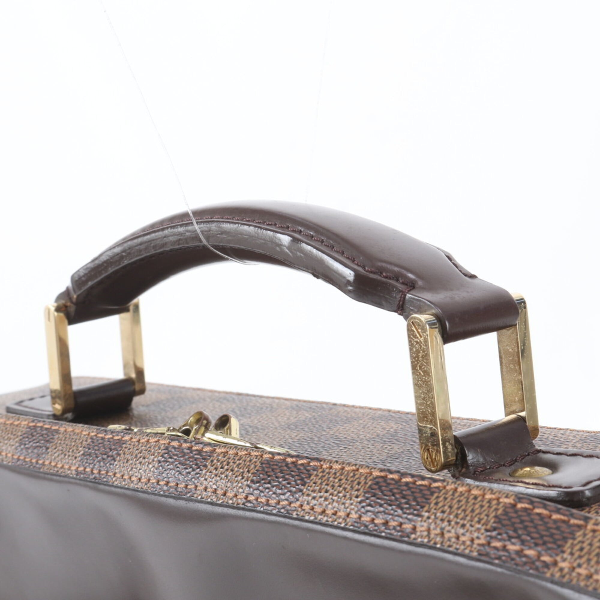 Louis Vuitton Brown Galle Coated Canvas Leather Handbag (Pre-Owned)