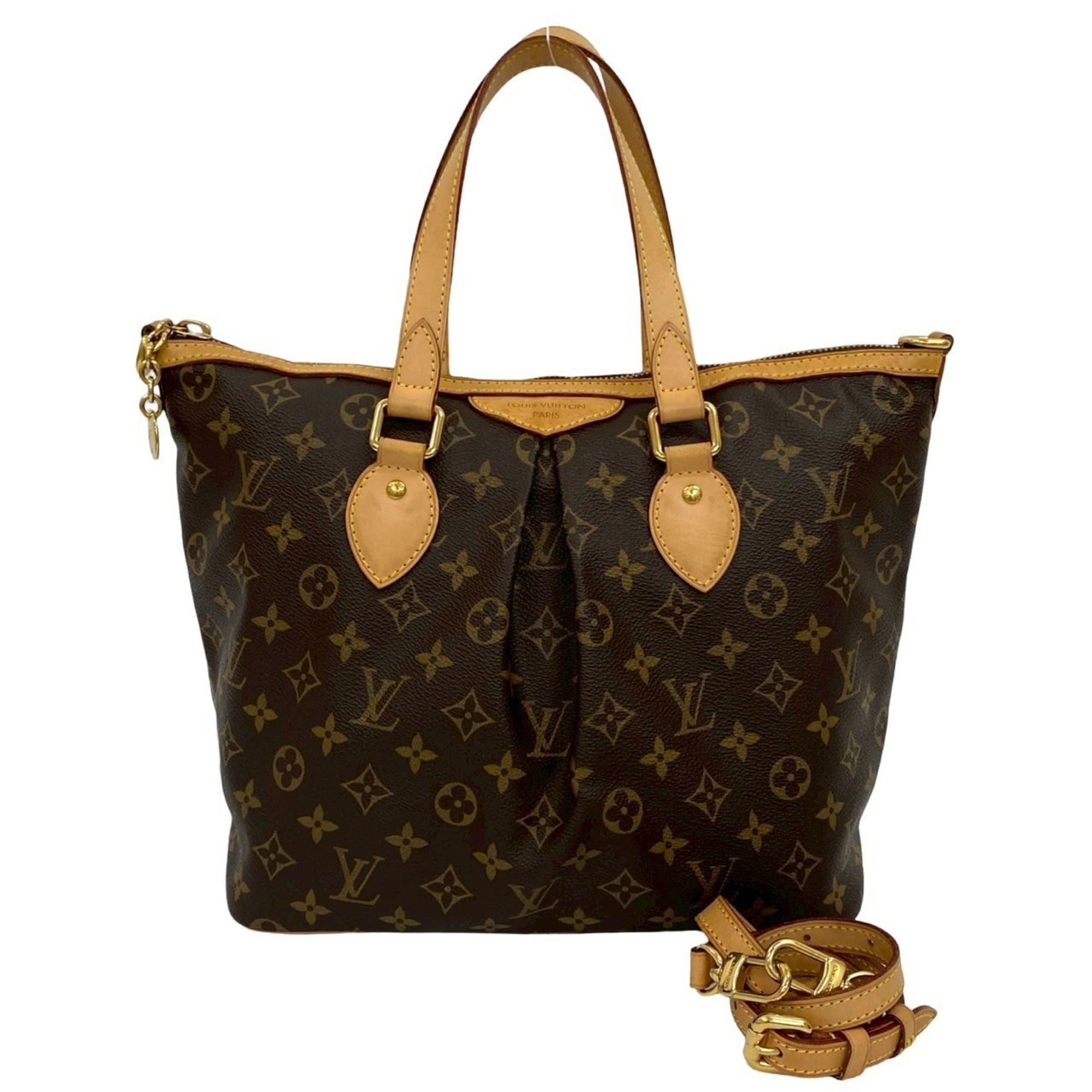 Louis Vuitton Brown Leather Pvc Handbag Shoulder Bag (Pre-Owned)