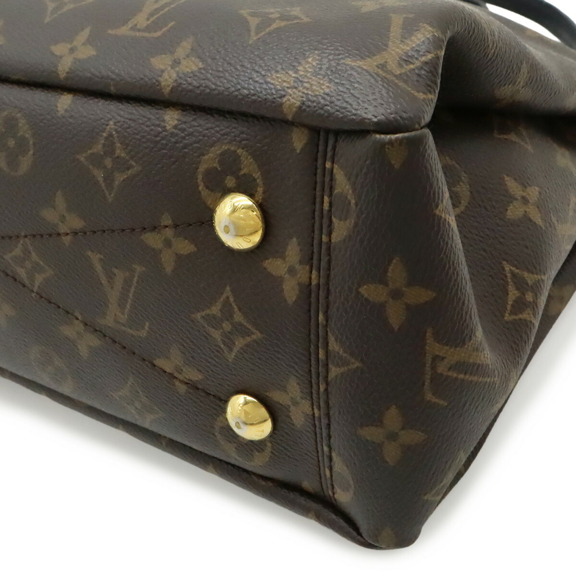 Louis Vuitton Monogram Black Noir Monogram Leather Tote Bag (Pre-Owned)