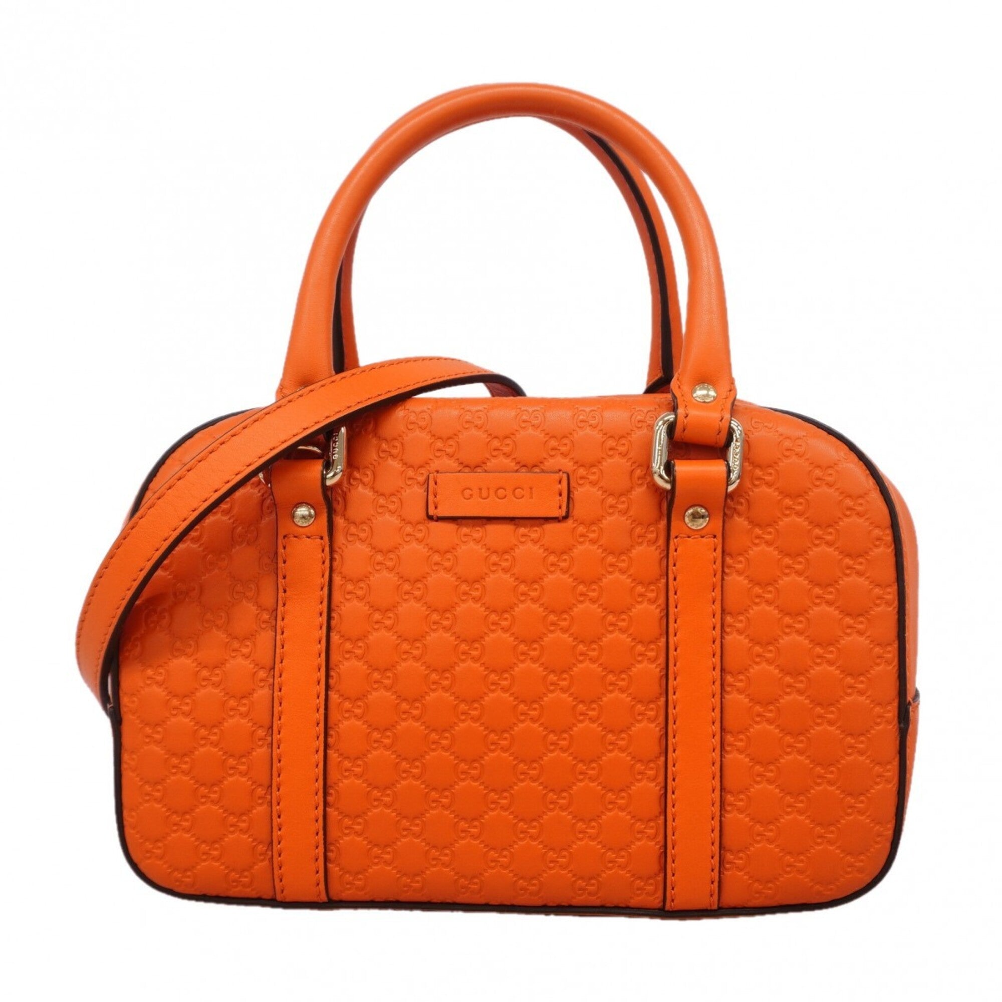 Gucci Orange Leather Handbag (Pre-Owned)