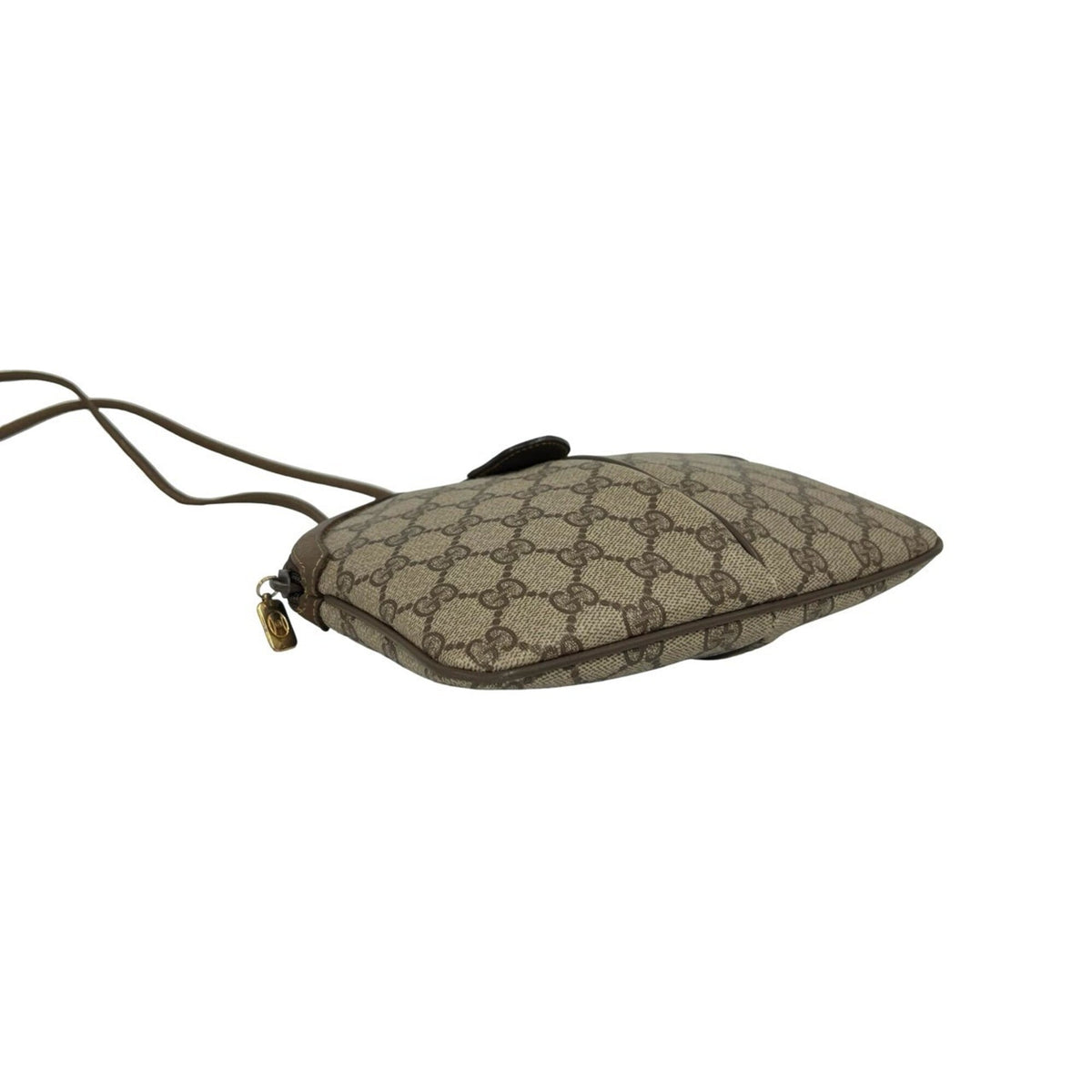 Gucci Brown Leather Pvc Pochette Shoulder Bag (Pre-Owned)