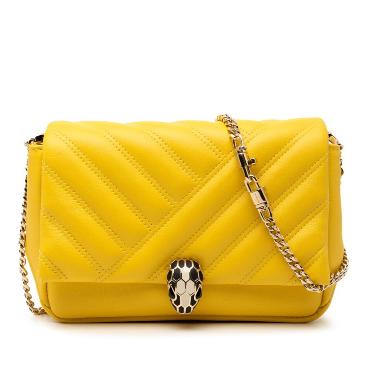 Bvlgari Yellow Leather Shoulder Bag (Pre-Owned)