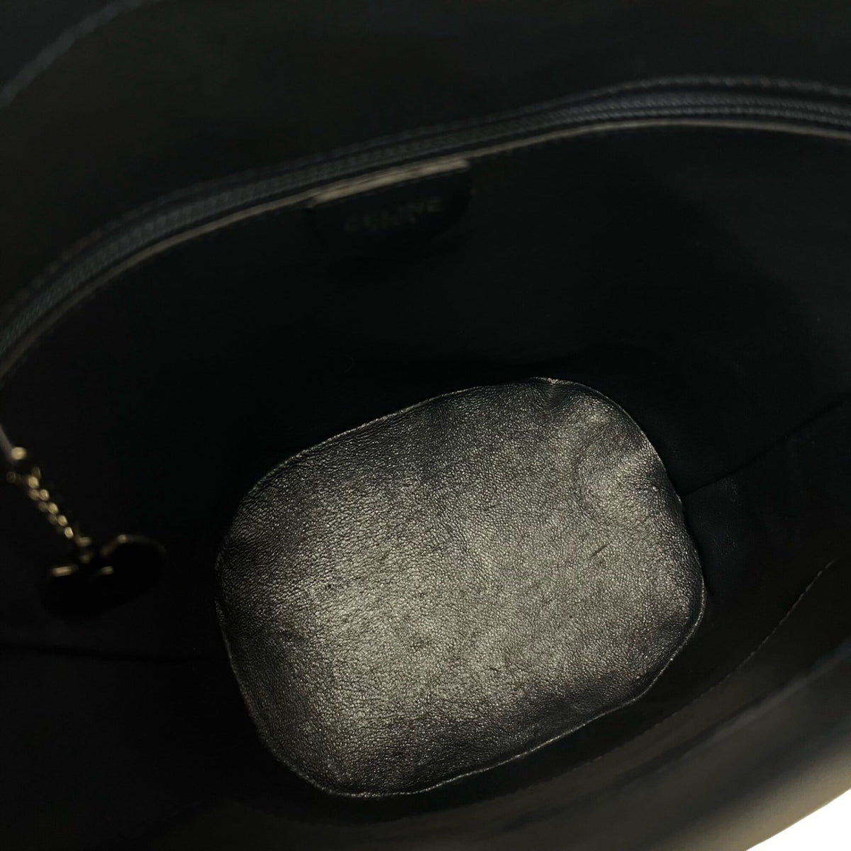 Celine Navy Leather Shoulder Bag Tote Bag (Pre-Owned)