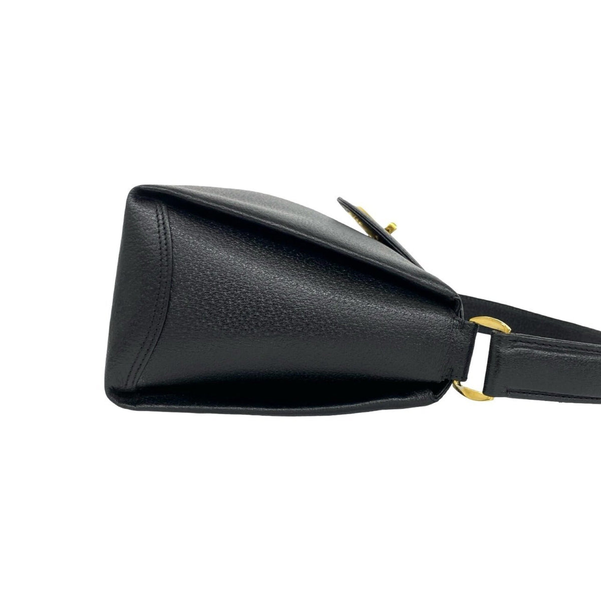 Gucci Black Leather Handbag Tote Bag (Pre-Owned)